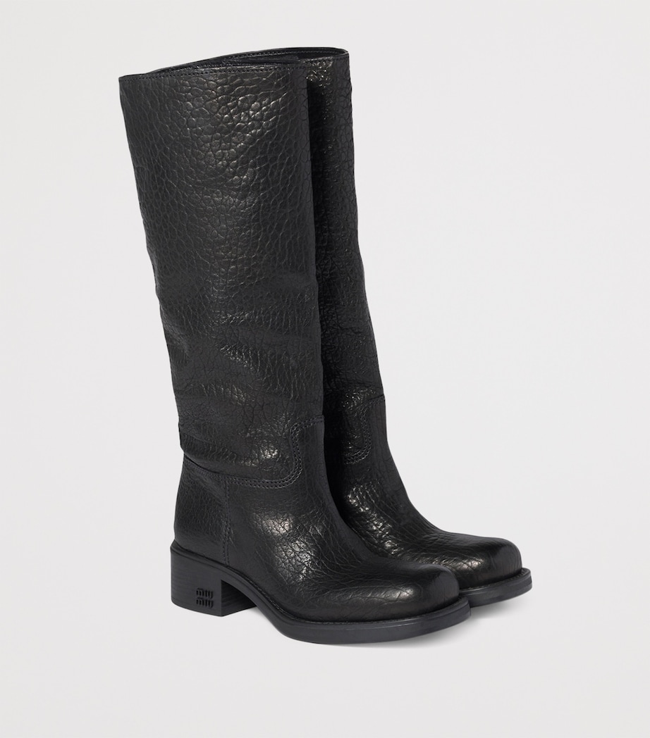 Grained Leather Boots 50 F0002 Image 2