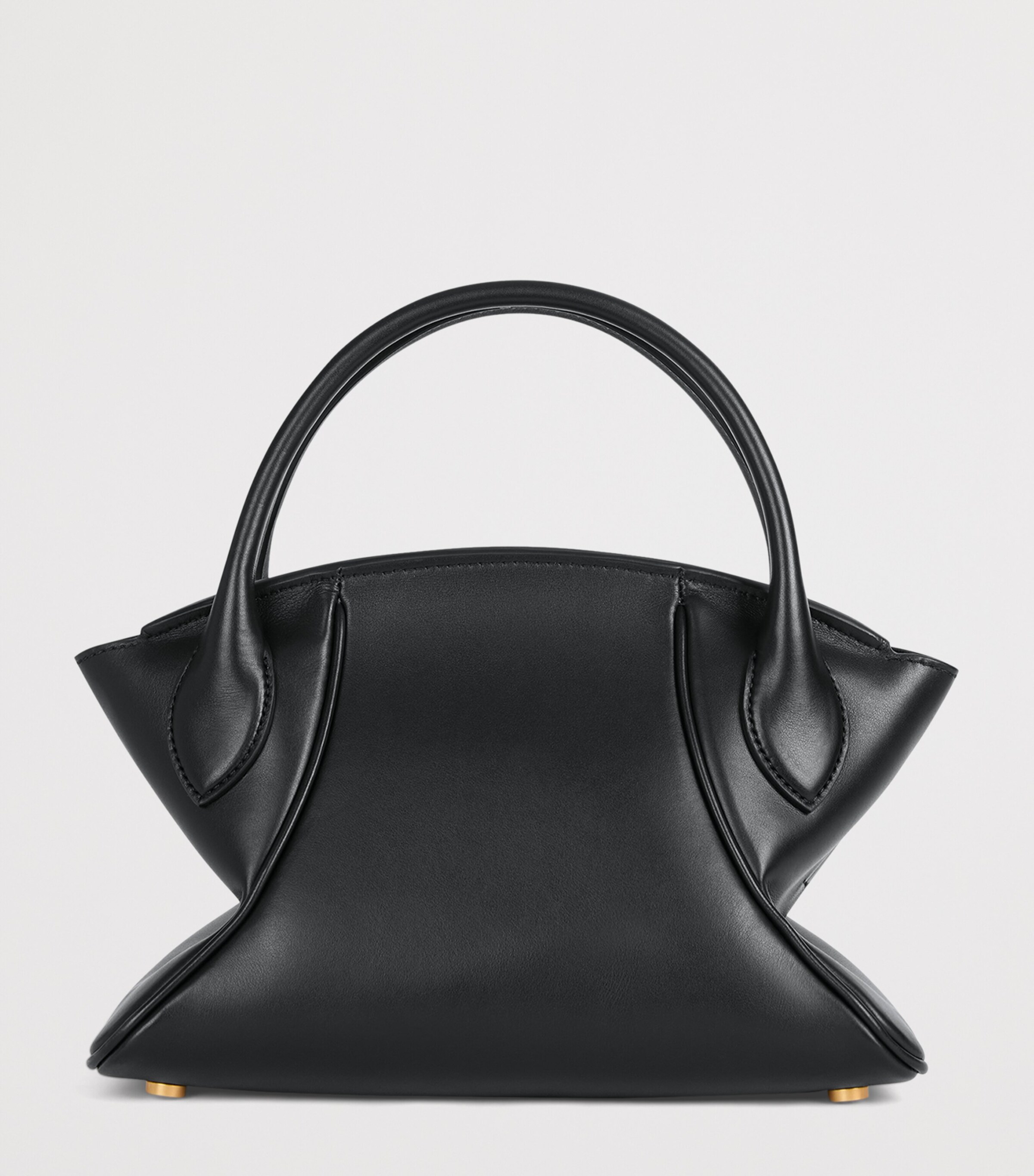 Balmain Womens Small Leather Pulse Day Top-Handle Bag Noir Image 8