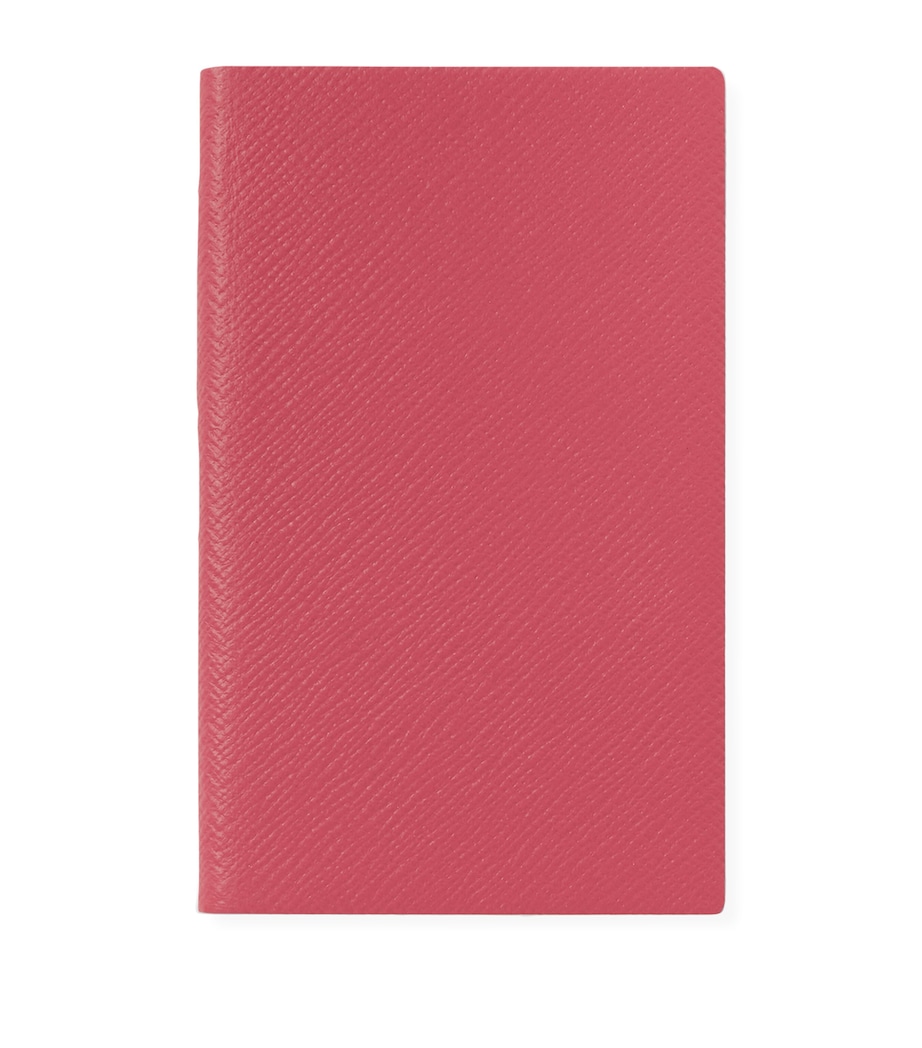 Leather Panama Pocket Notebook RASPBERRY Image 1