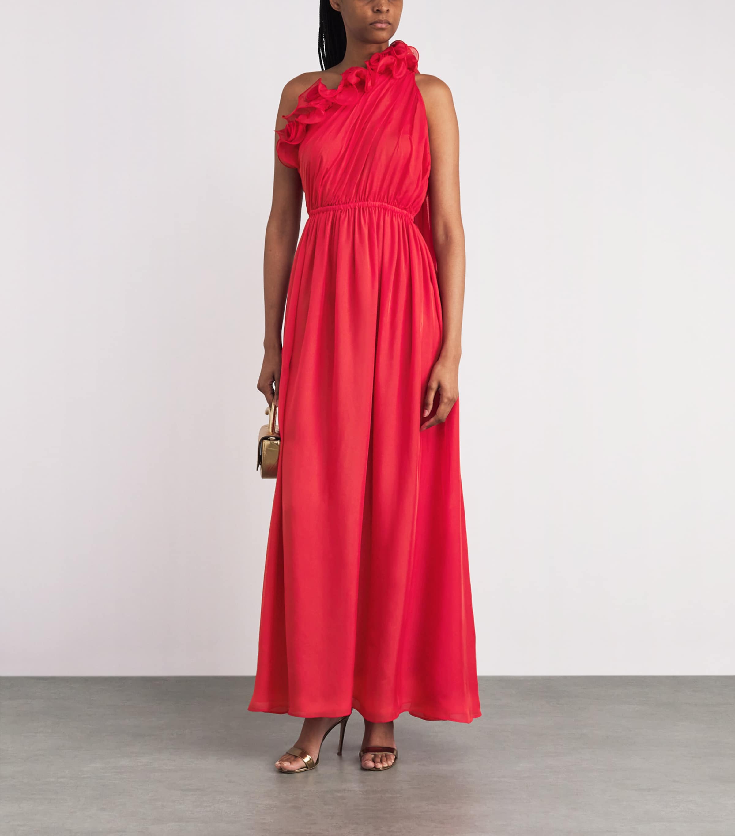 Silk Jenni Maxi Dress SCARLET Image 2
