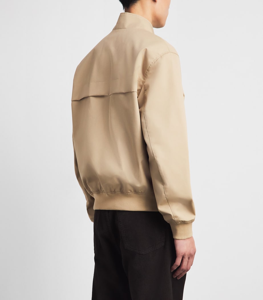 Lacoste Mens Twill Water-Repellent Harrington Jacket Viennese Image 5