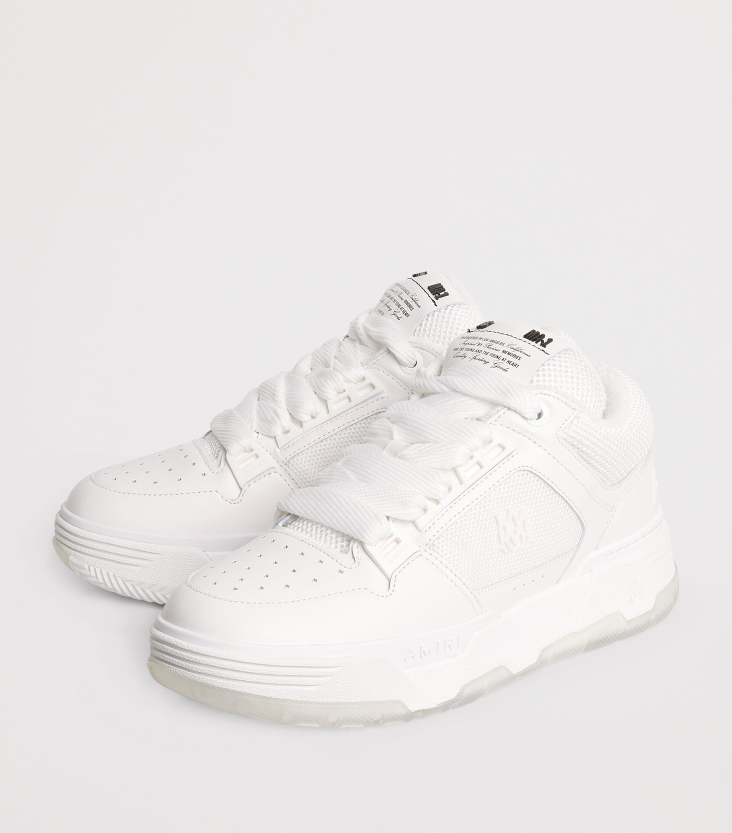 AMIRI Leather MA-1 Sneakers White Image 3
