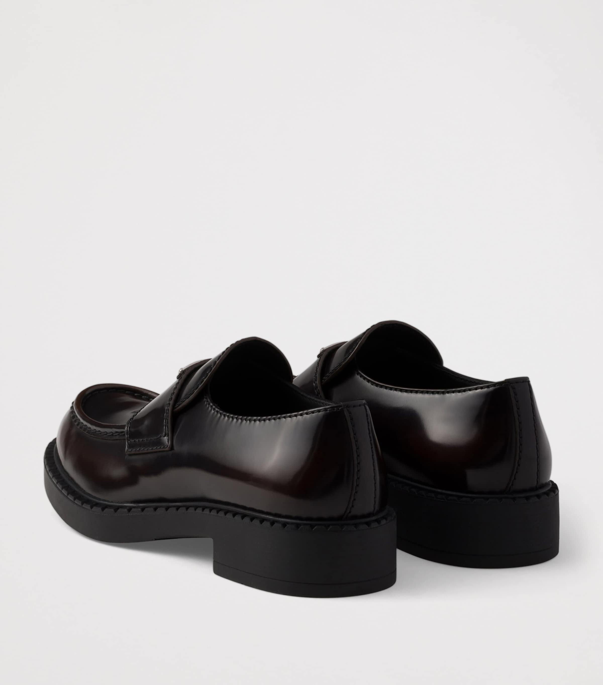 Leather Brushed Triangle Loafers F0038 Image 5