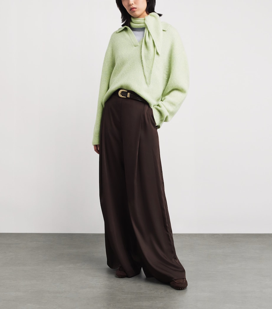 Cashmere Polo Sweater TANNIN Image 2