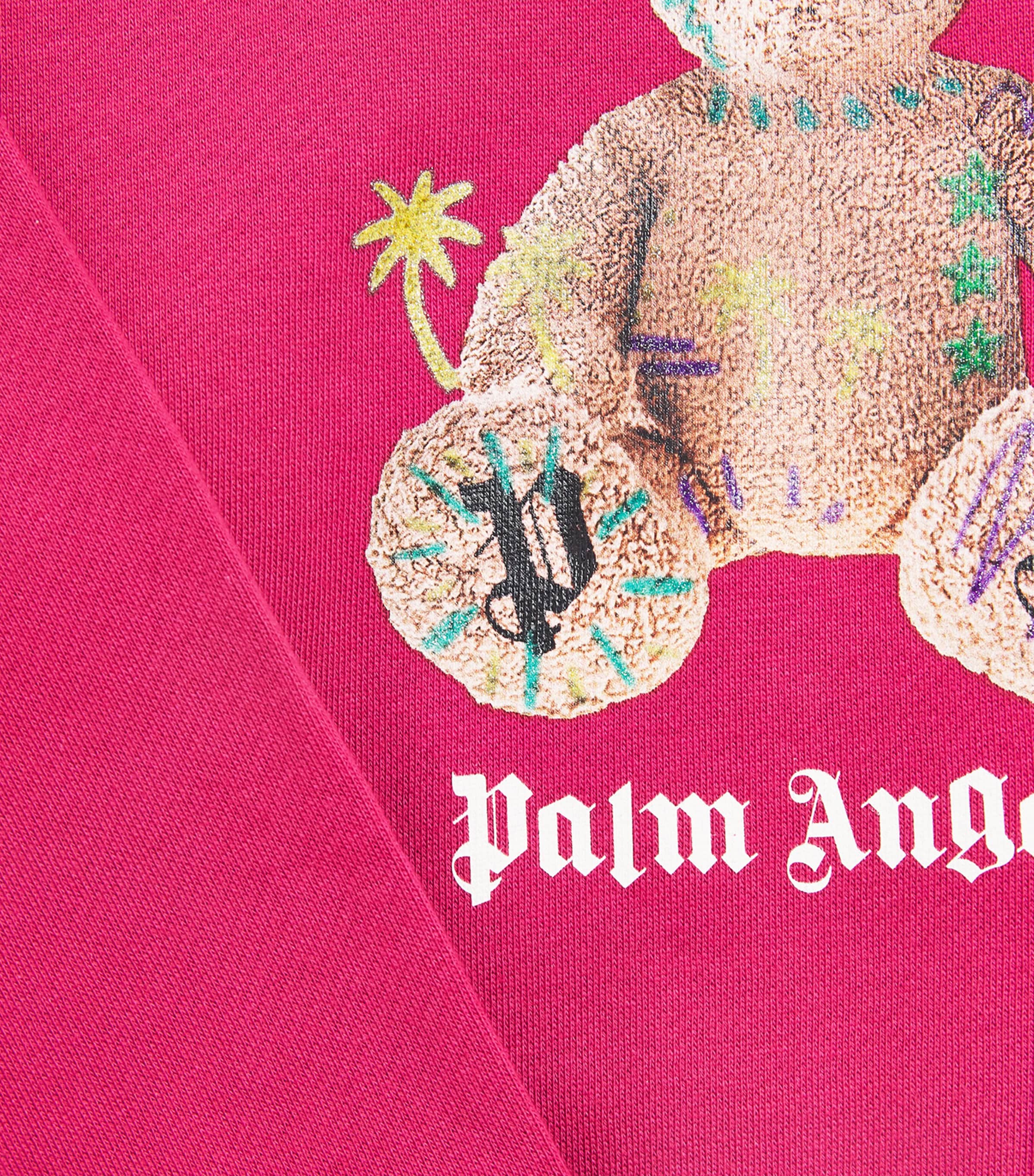 Palm Angels Kids Cotton Bear Sweatshirt (4-12+ Years) Sangria Image 2