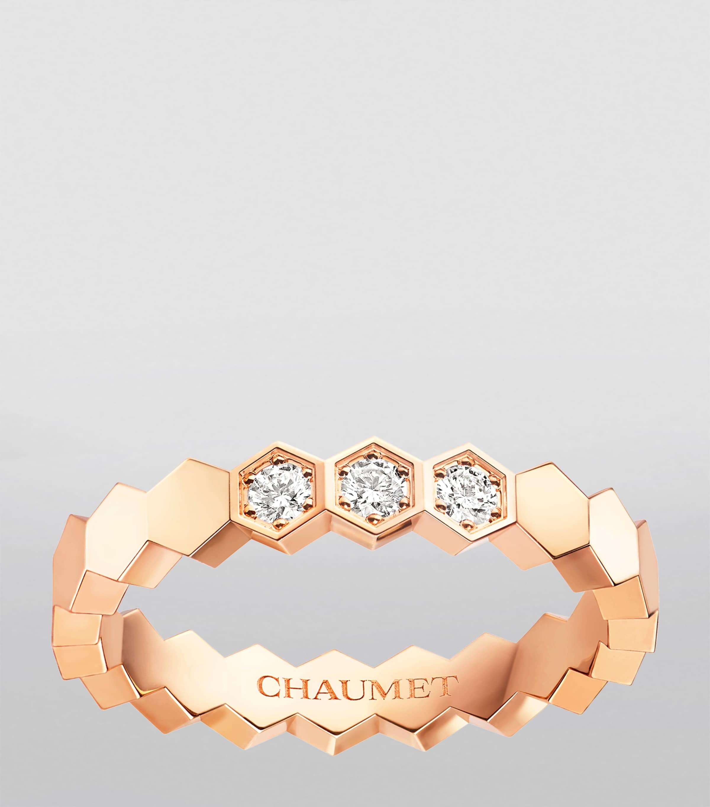 Rose Gold and Diamond Bee de Chaumet Ring PINK GOLD Image 2