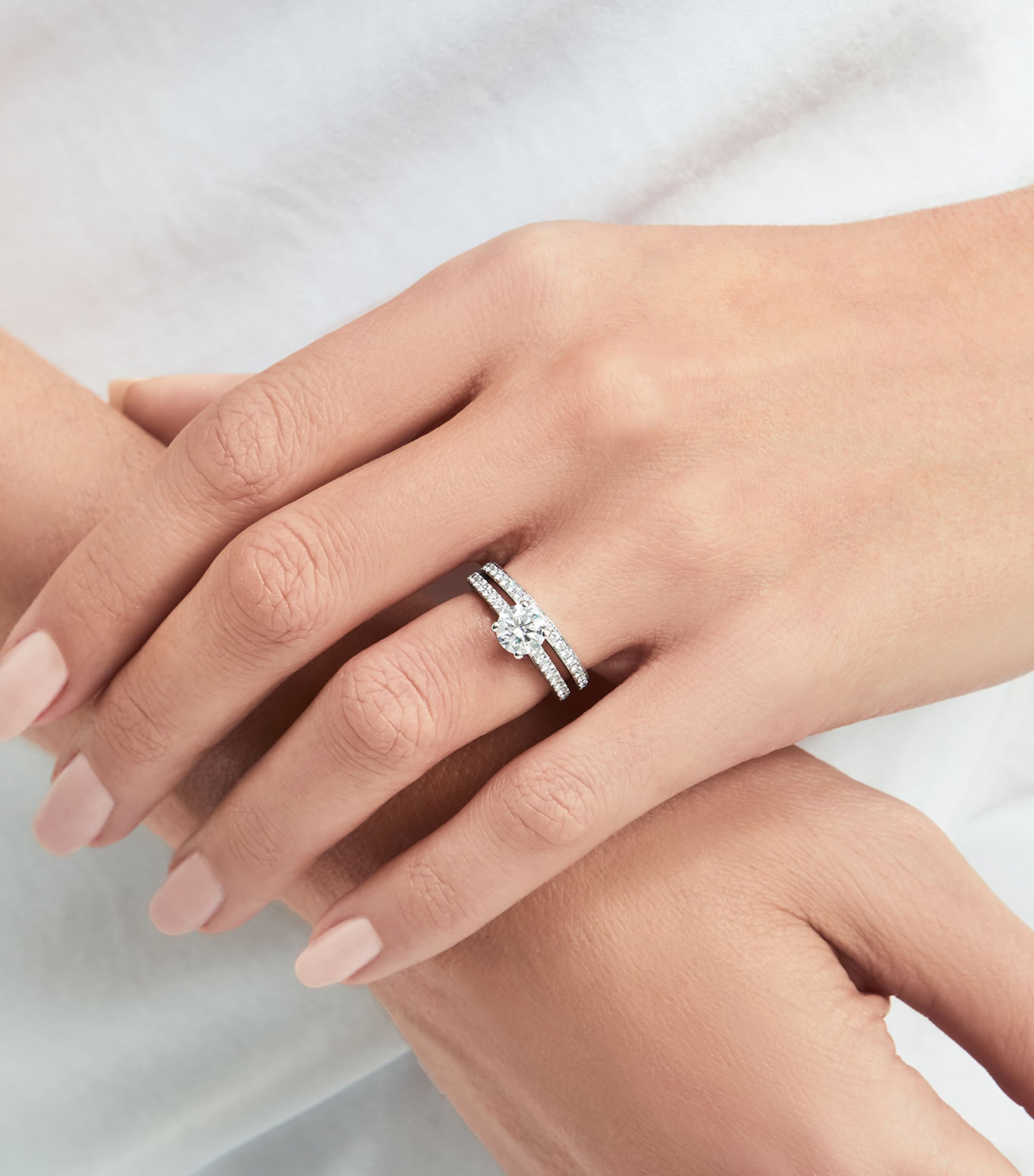 Platinum and Diamond Eternity Ring PLATINUM Image 3