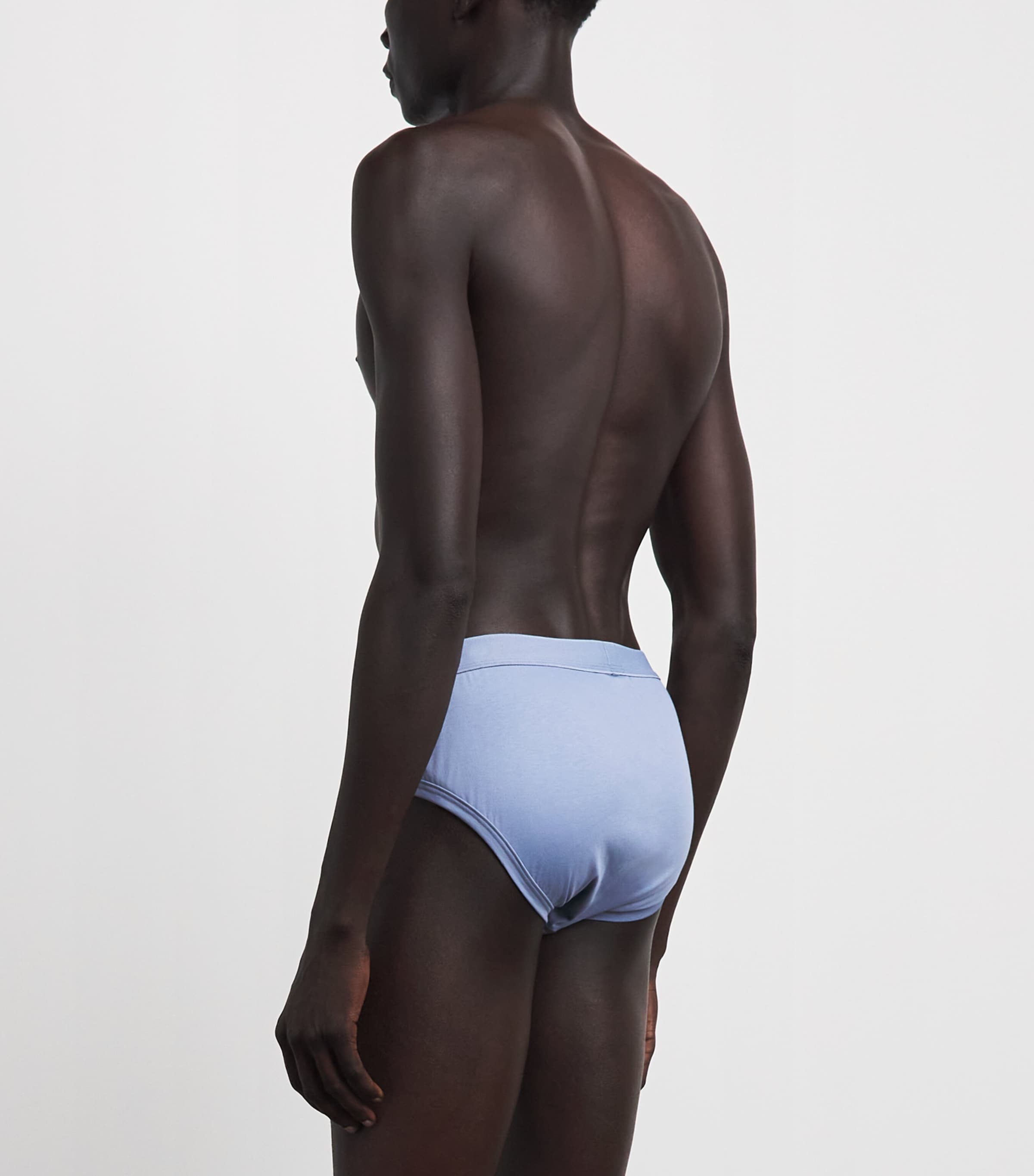 Zimmerli Mens Sea Island Cotton Briefs Mountain Blue Image 3