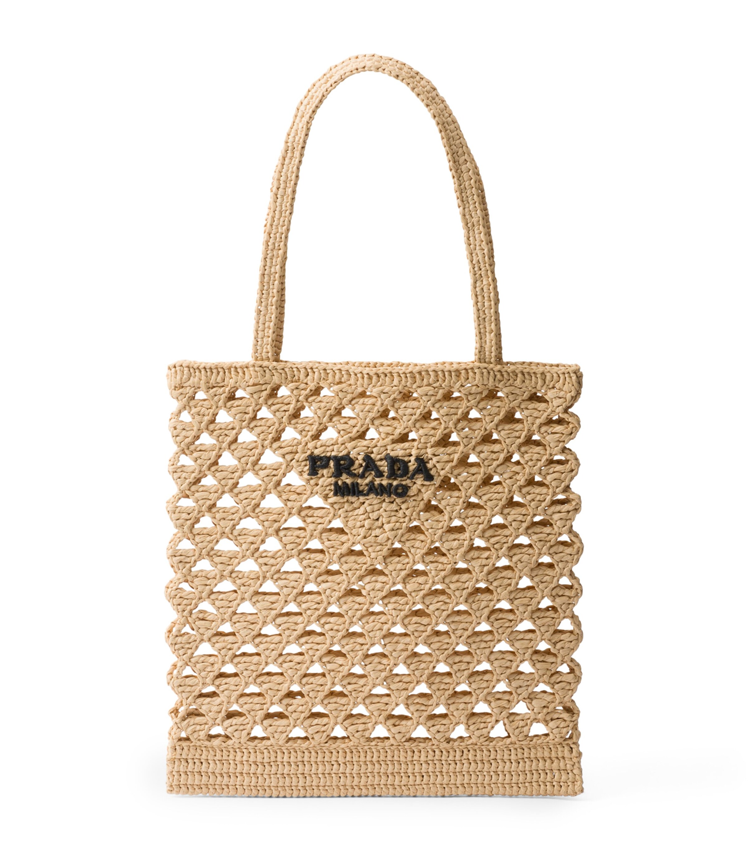 Prada Crochet Tote Bag Image 1