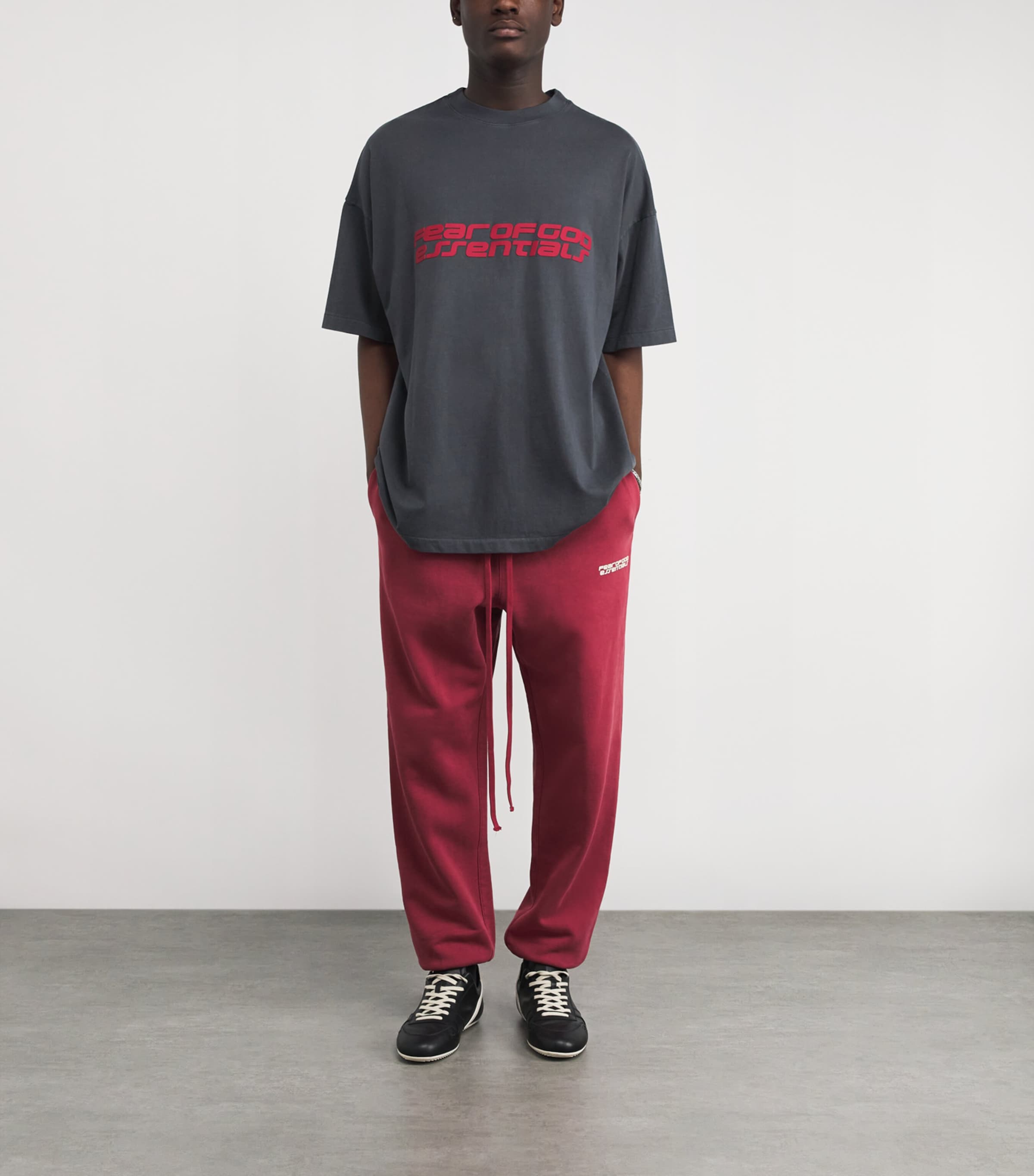 Cotton Oversized Logo T-Shirt IRON GREY Image 2