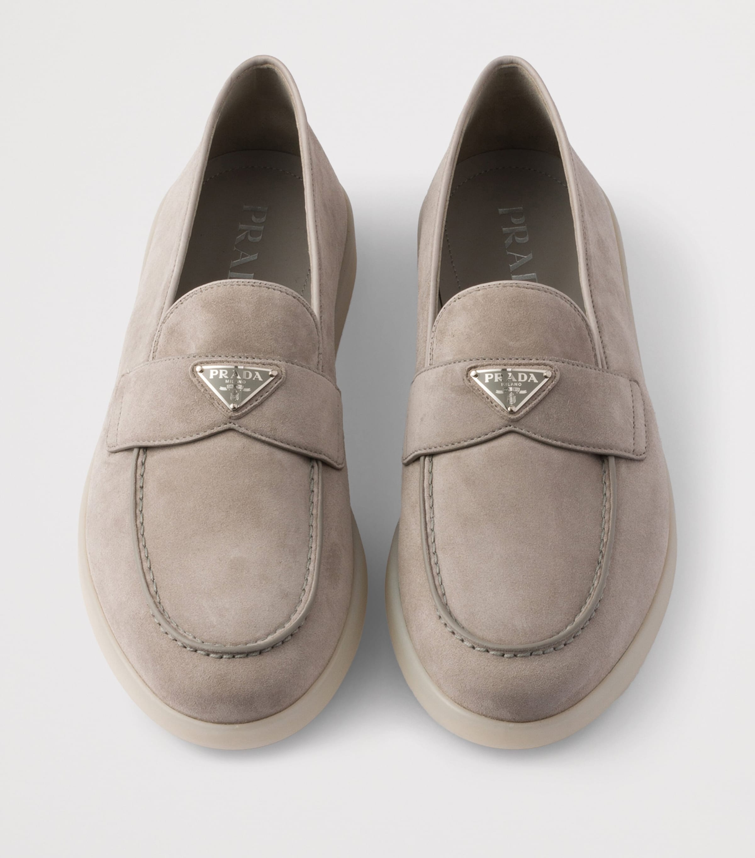 Suede Triangle Loafers F0424 Image 4