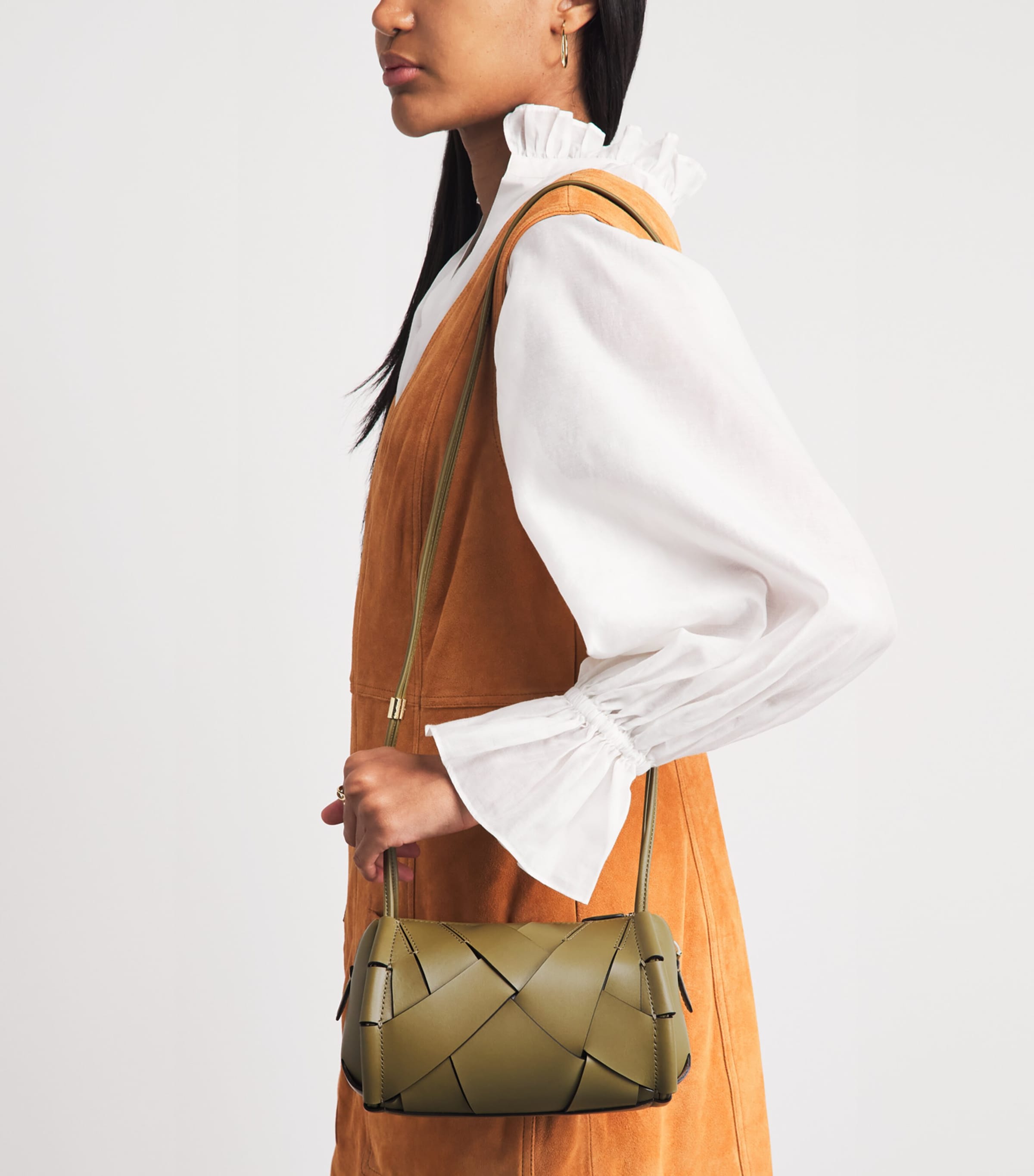 Ulla Johnson Leather Charlotte Camera Bag Olive Image 2