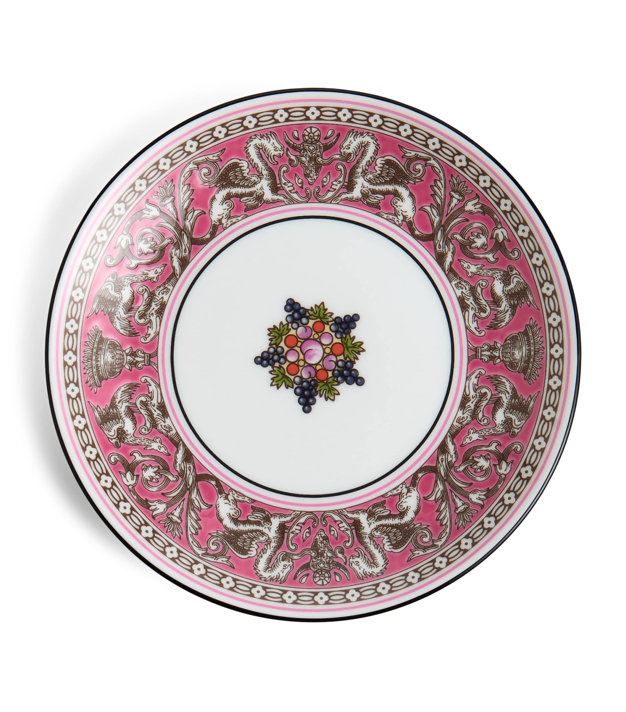 Wedgwood Florentine Fuchsia Petite Tray In Pink