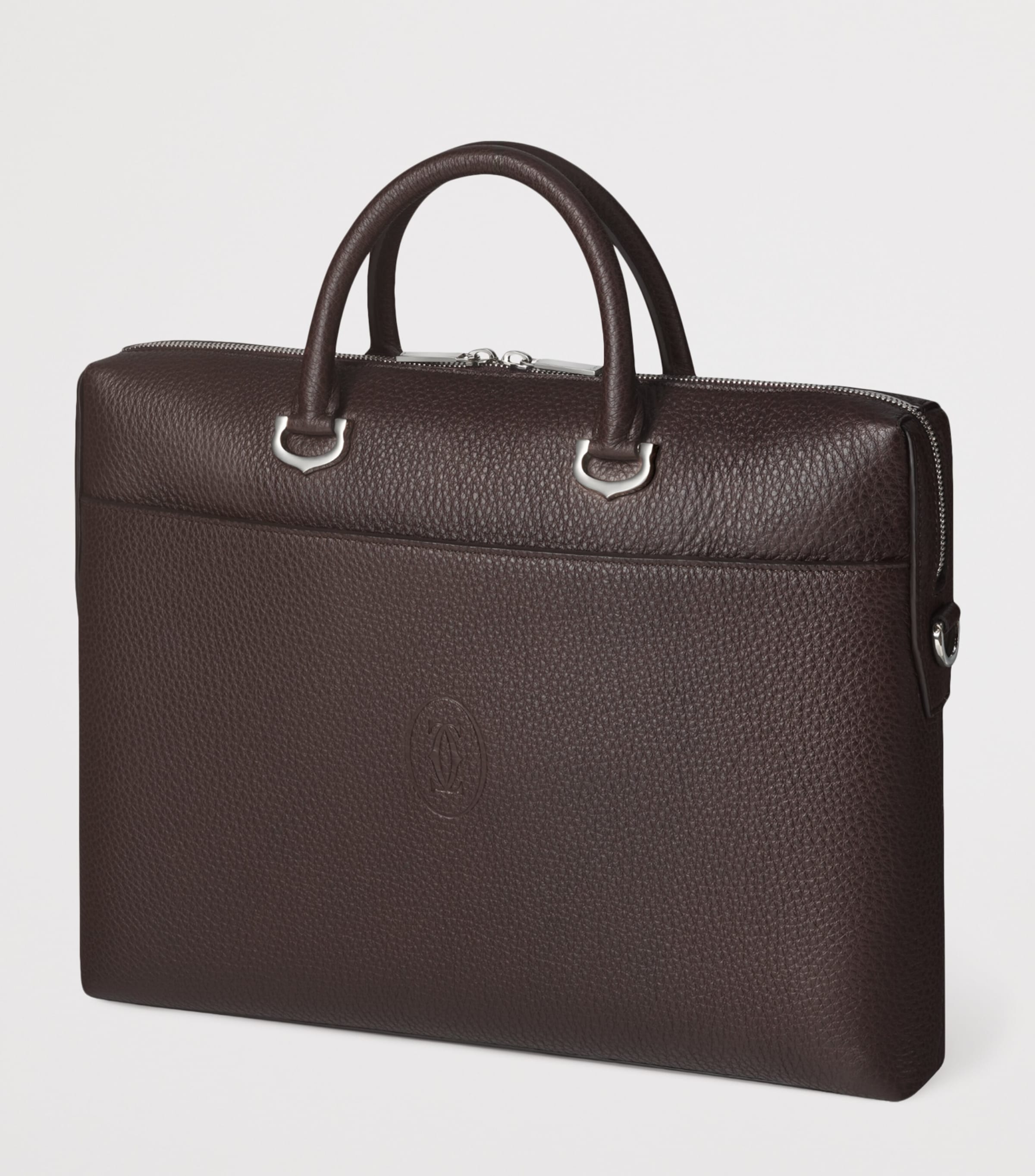 Cartier Leather Must de Cartier Briefcase Brown Image 5