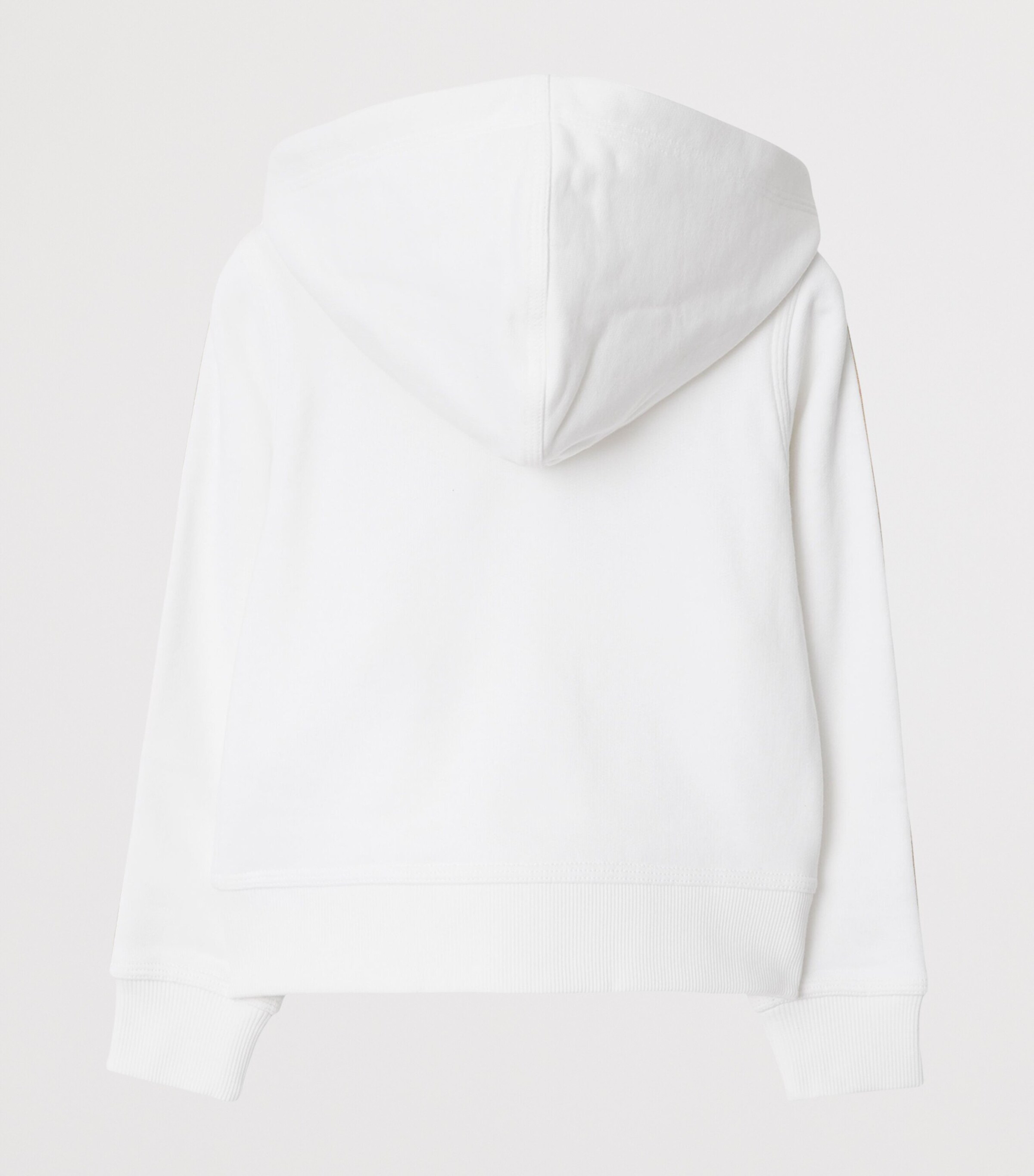 Cotton Check Hoodie (3-12 Years) WHITE Image 2