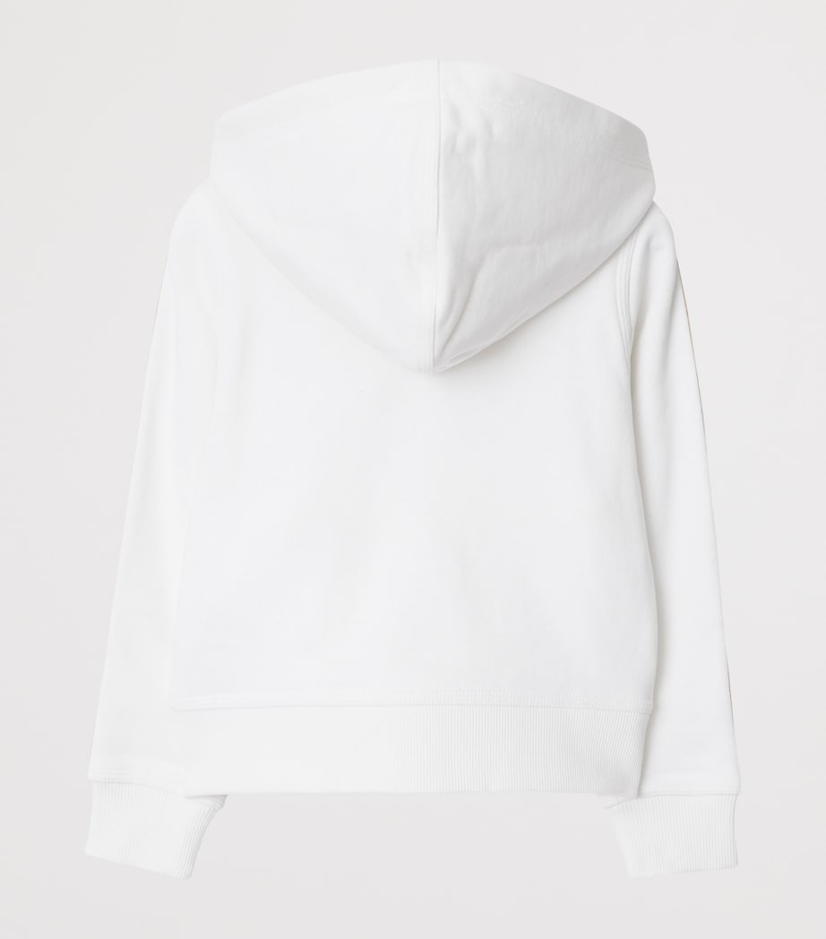 Cotton Check Hoodie (3-12 Years) WHITE Image 2