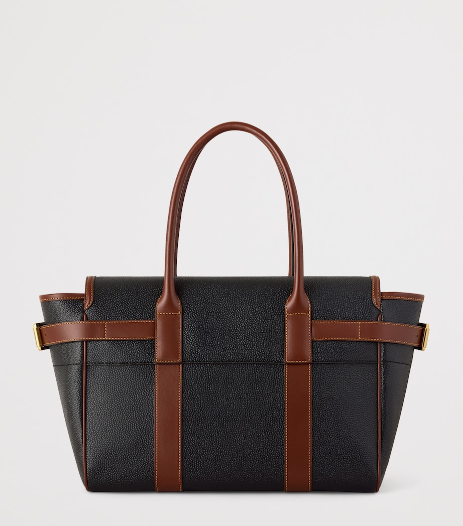 Mulberry Bayswater Shoulder Bag Black Cognac Image 4