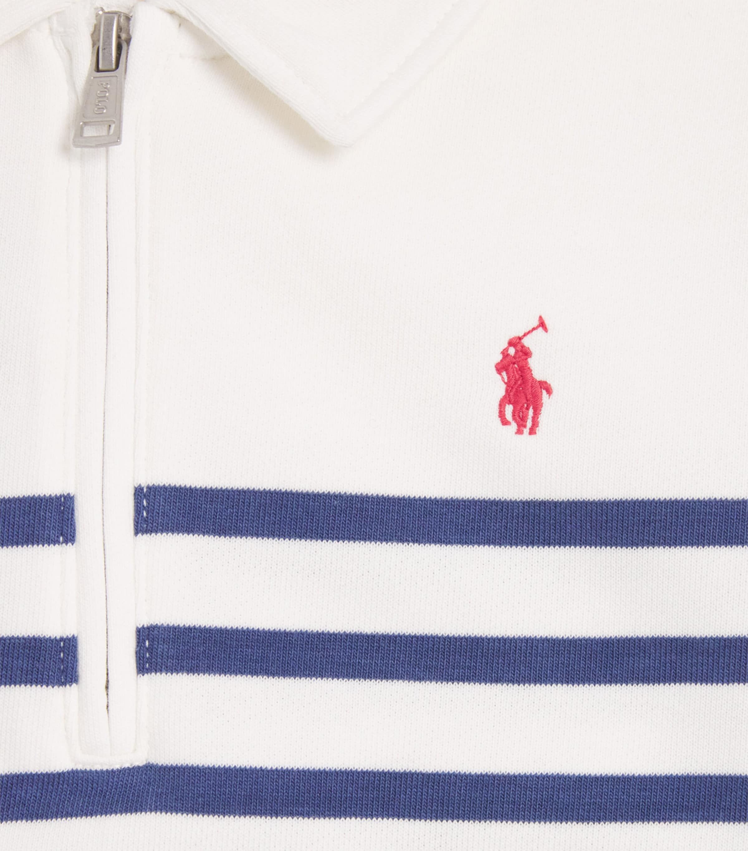 Stripe Quarter-Zip Sweater (2-7 Years) WHITE/NAVY Image 3