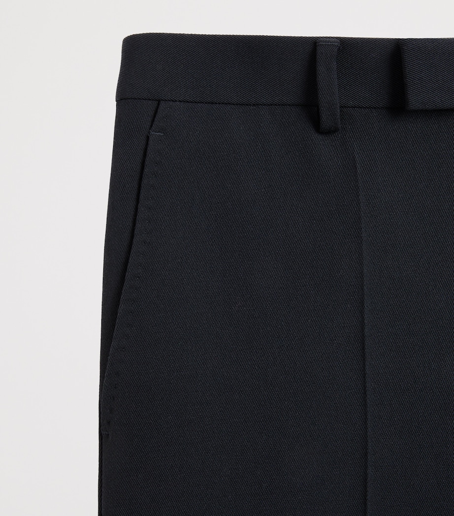 Virgin Wool Straight Tailored Trousers 598 Image 6