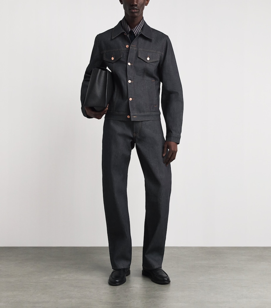 Emporio Armani Mens Blouson Denim Jacket Image 2