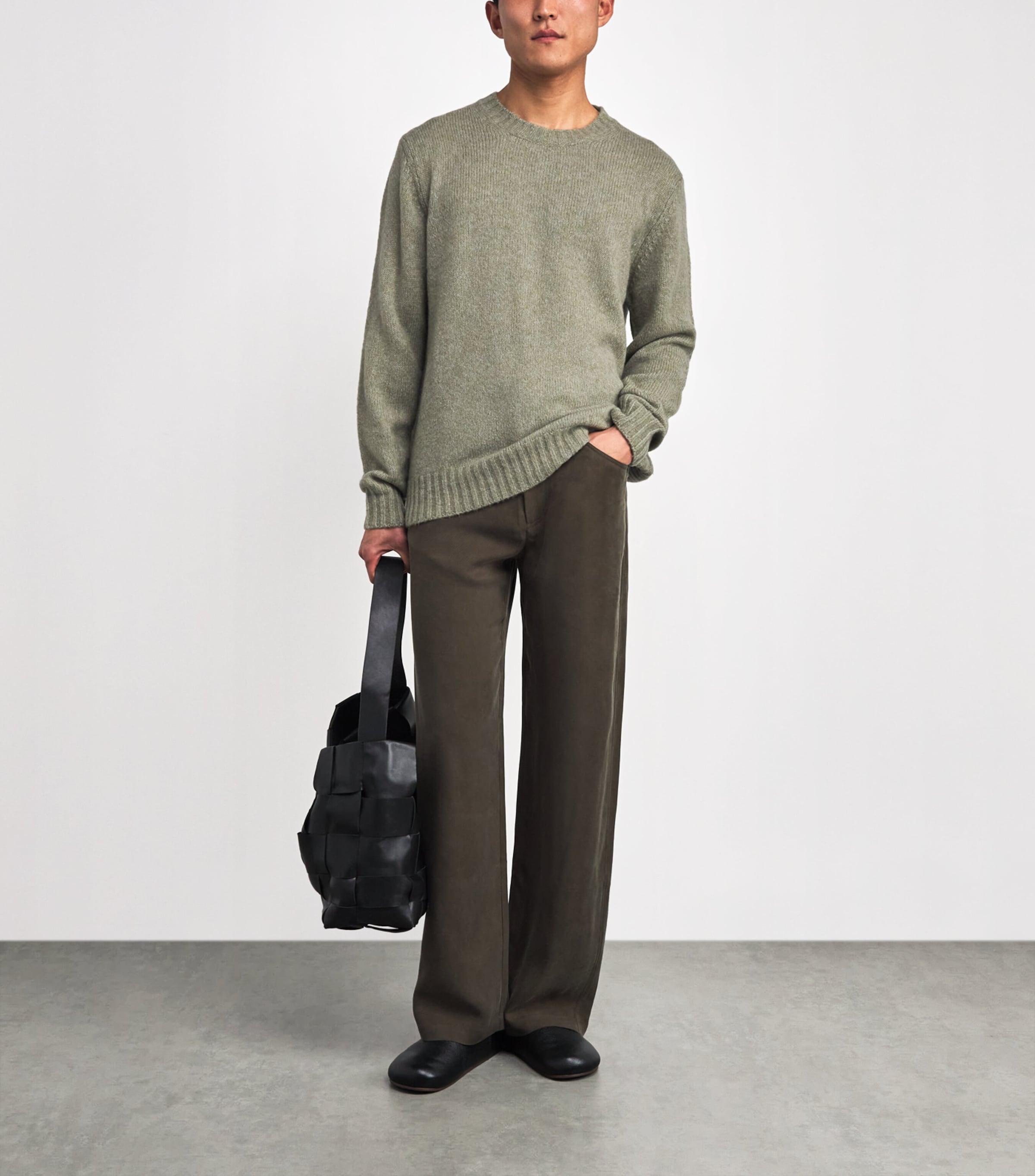 Merino Wool-Blend Lee Sweater VALLEY GREEN Image 2