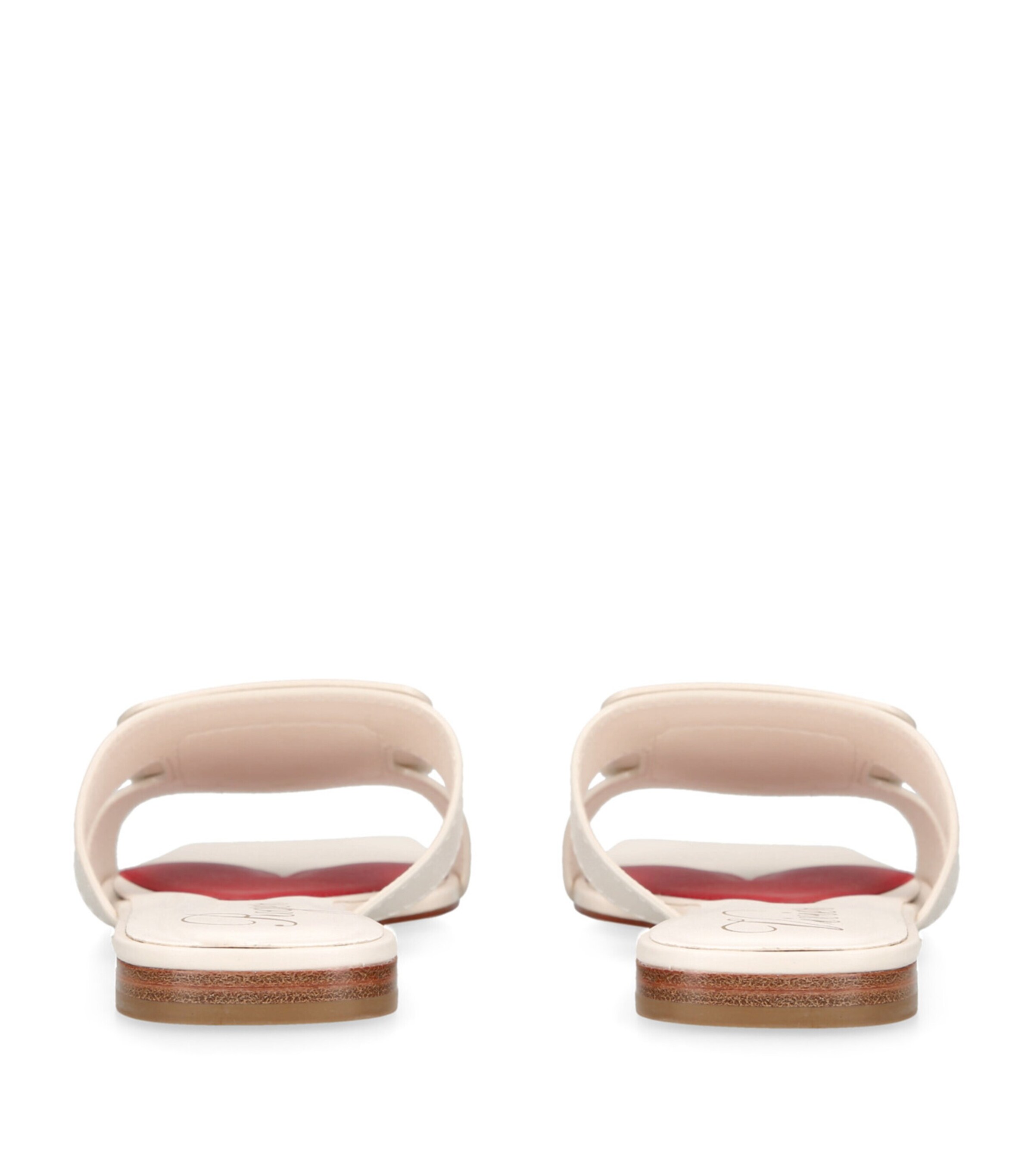 Roger Vivier Leather Buckle Mules Bone Image 2