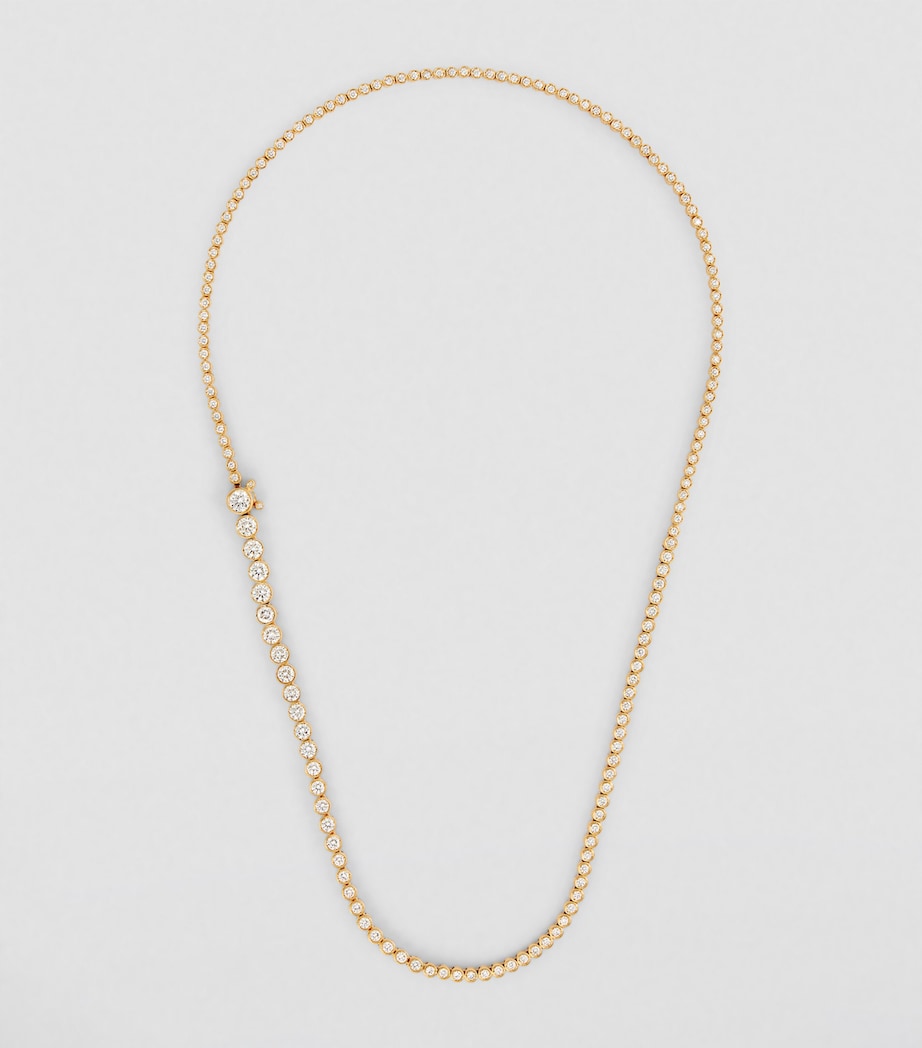 Sophie Bille Brahe Yellow Gold and Diamond Tennis Necklace Yellow Gold Image 2