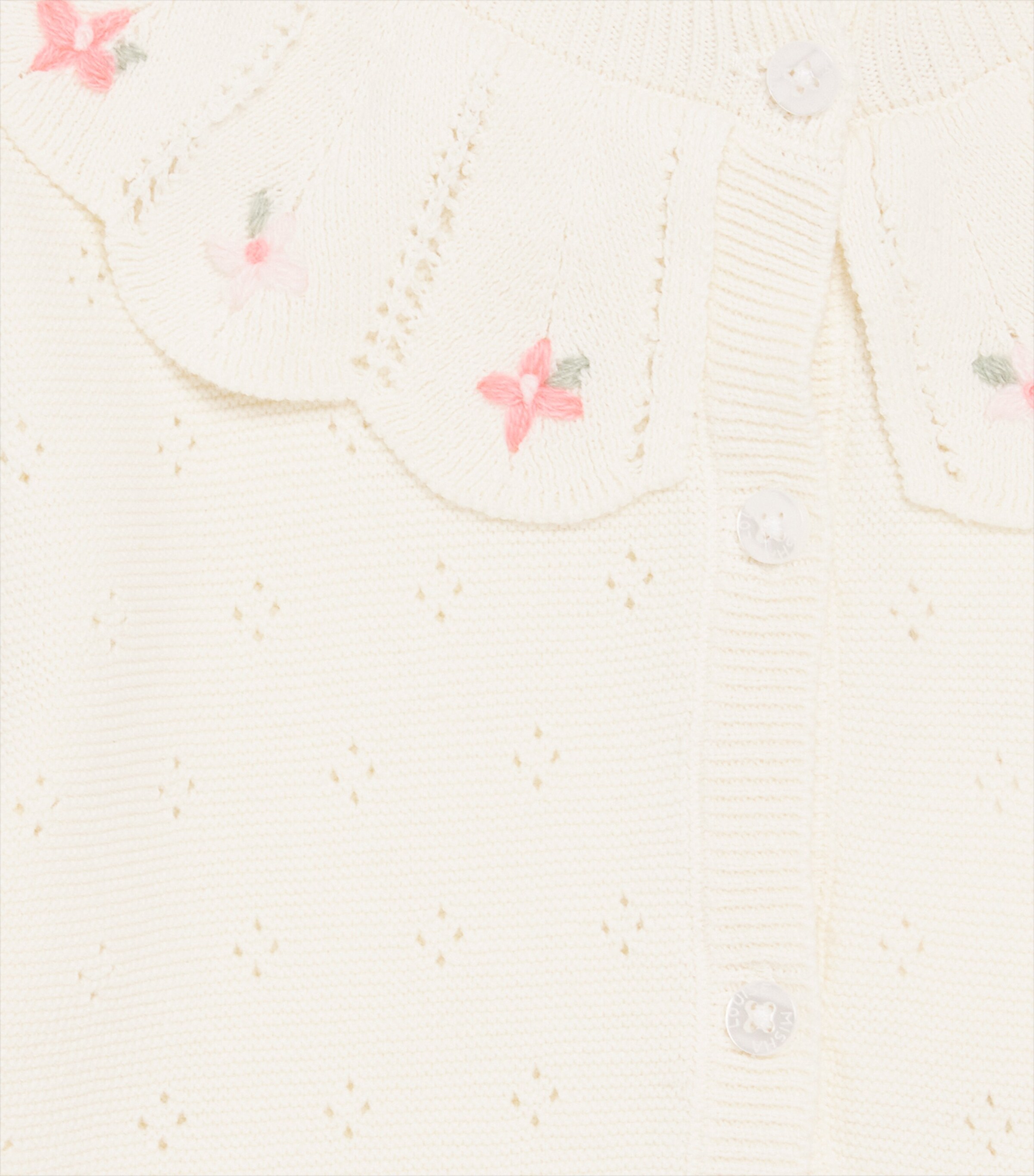 Louise Misha Floral-Collar Mynalette Cardigan (3-4 Years) Image 3