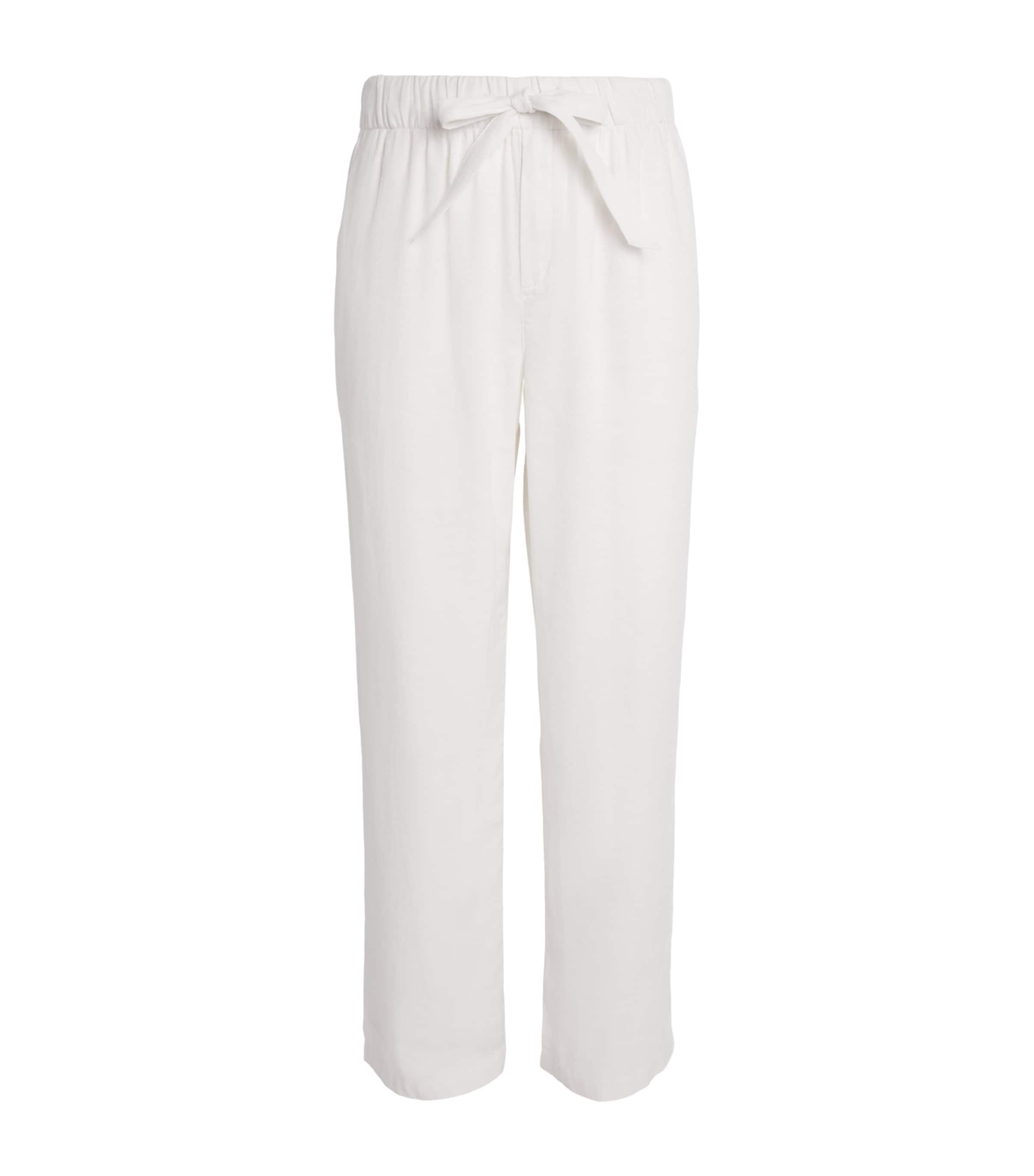 Frescobol Carioca Cotton-Linen Luan Chinos White