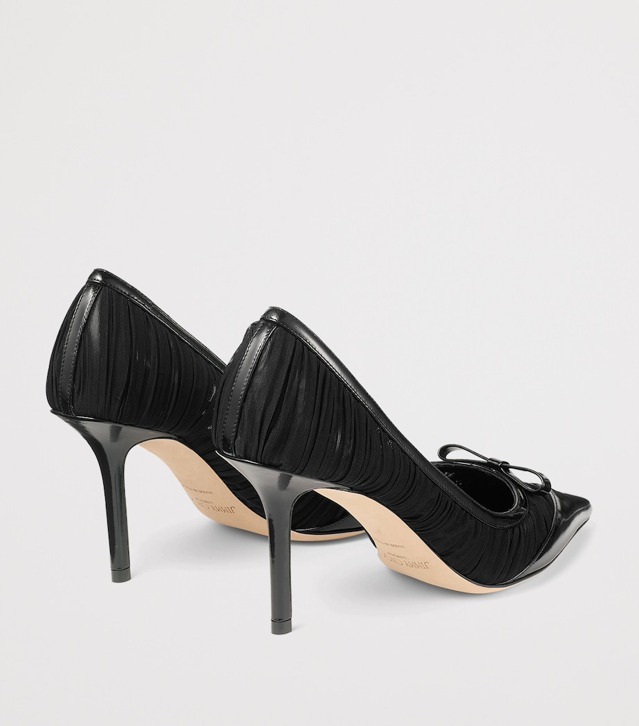 Love 85 Draped Mesh Pumps BLACK/BLACK Image 4