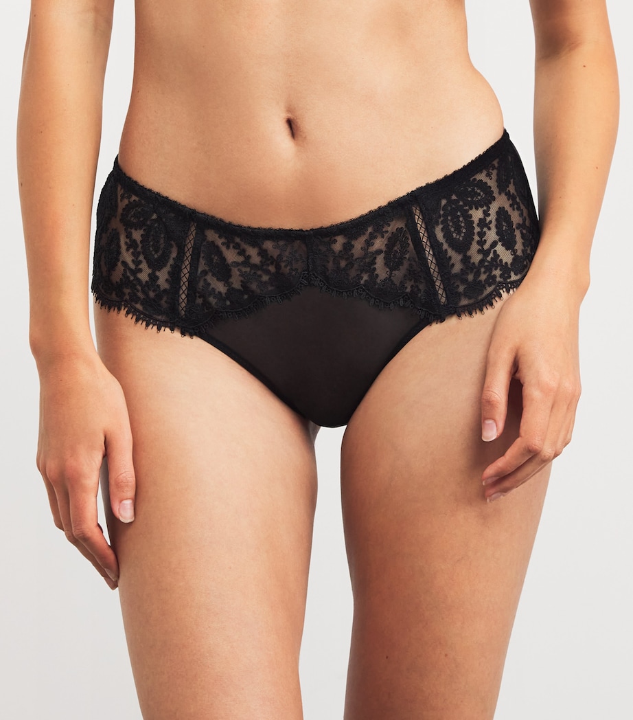 Lace Précieuse Shorty Briefs 015 NOIR Image 2