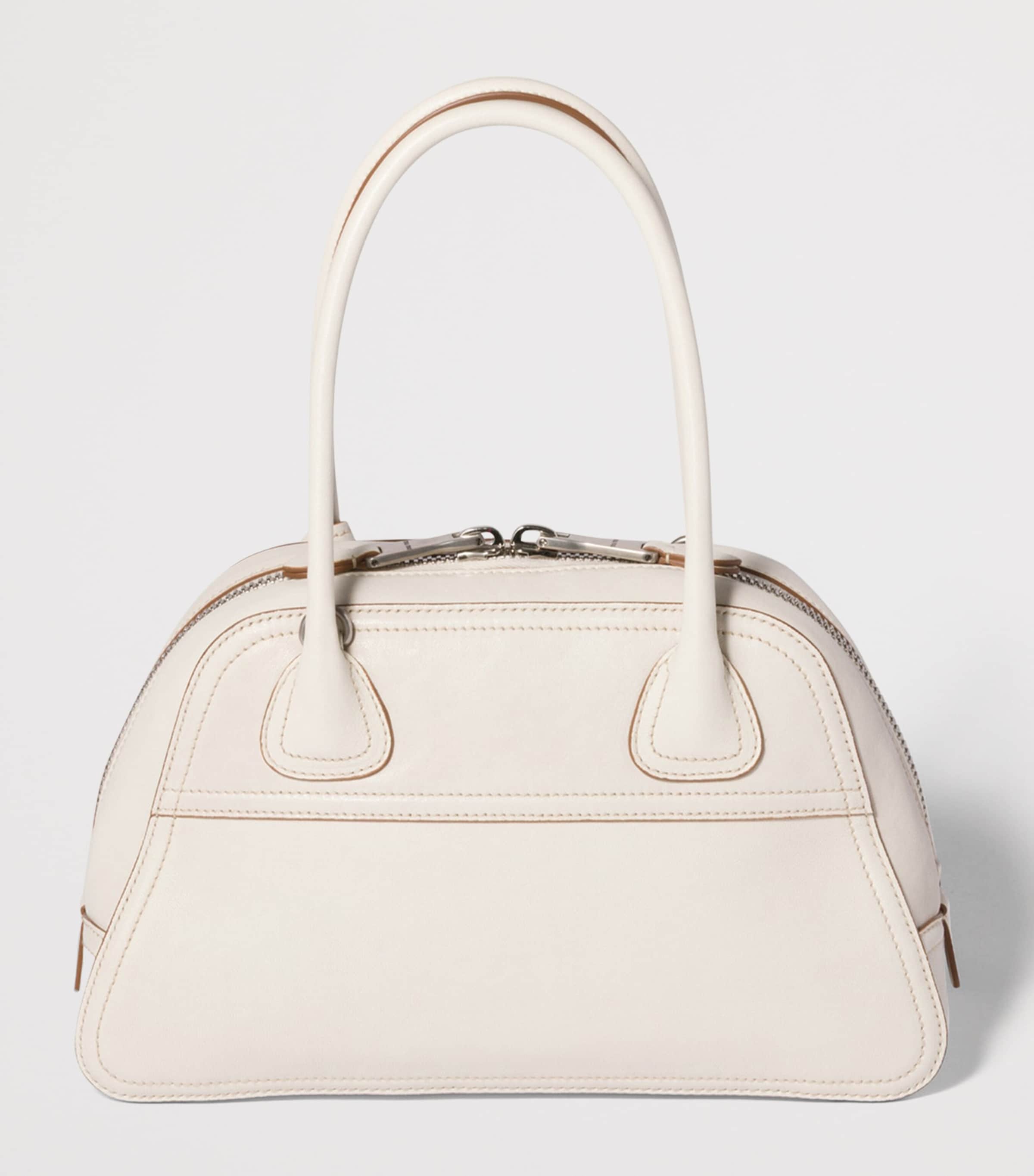 Miu Miu Nappa Leather Vivant Top-Handle Bag Neutral Image 4