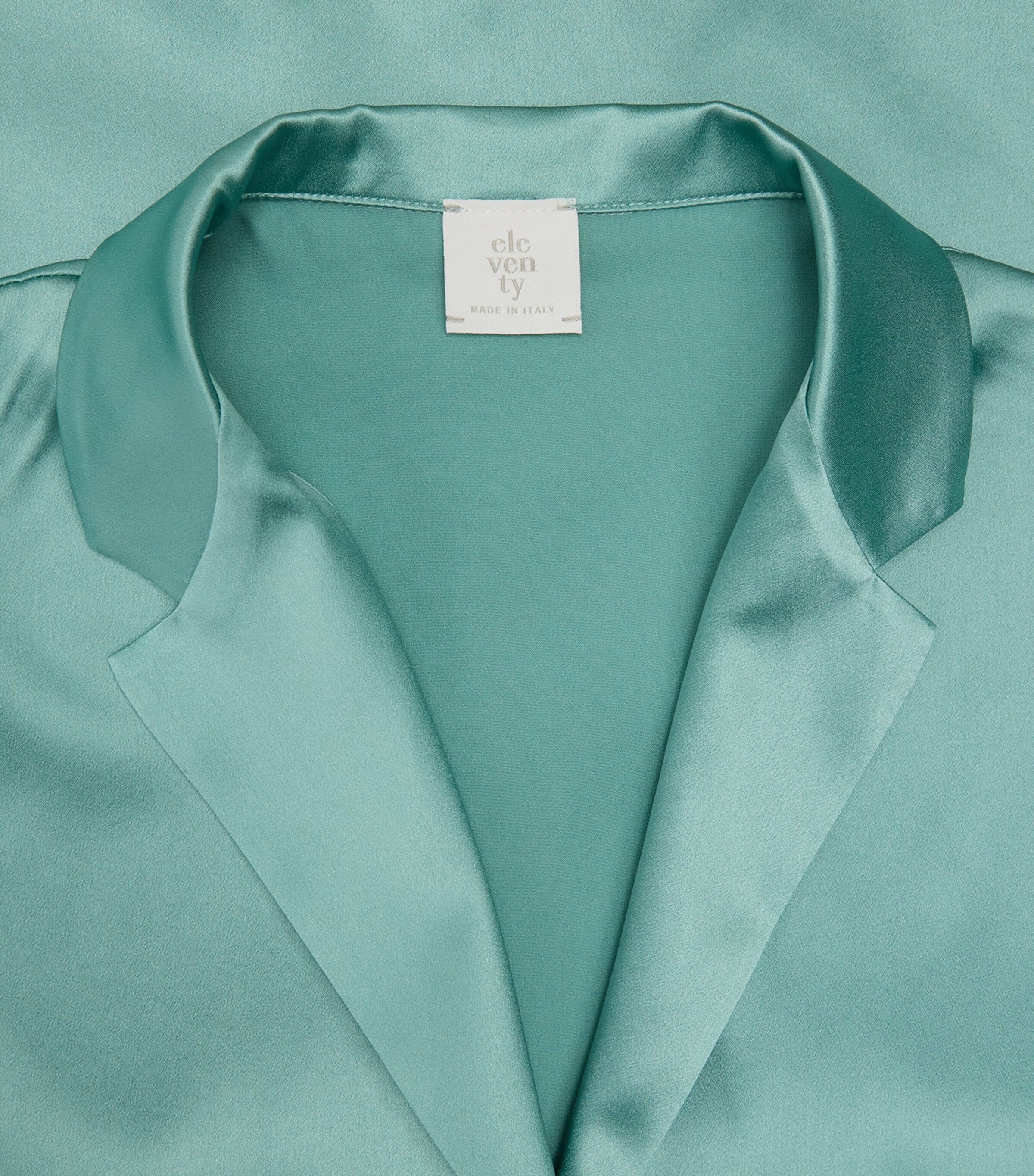 Eleventy Womens Silk Short-Sleeve Shirt Giada Image 6