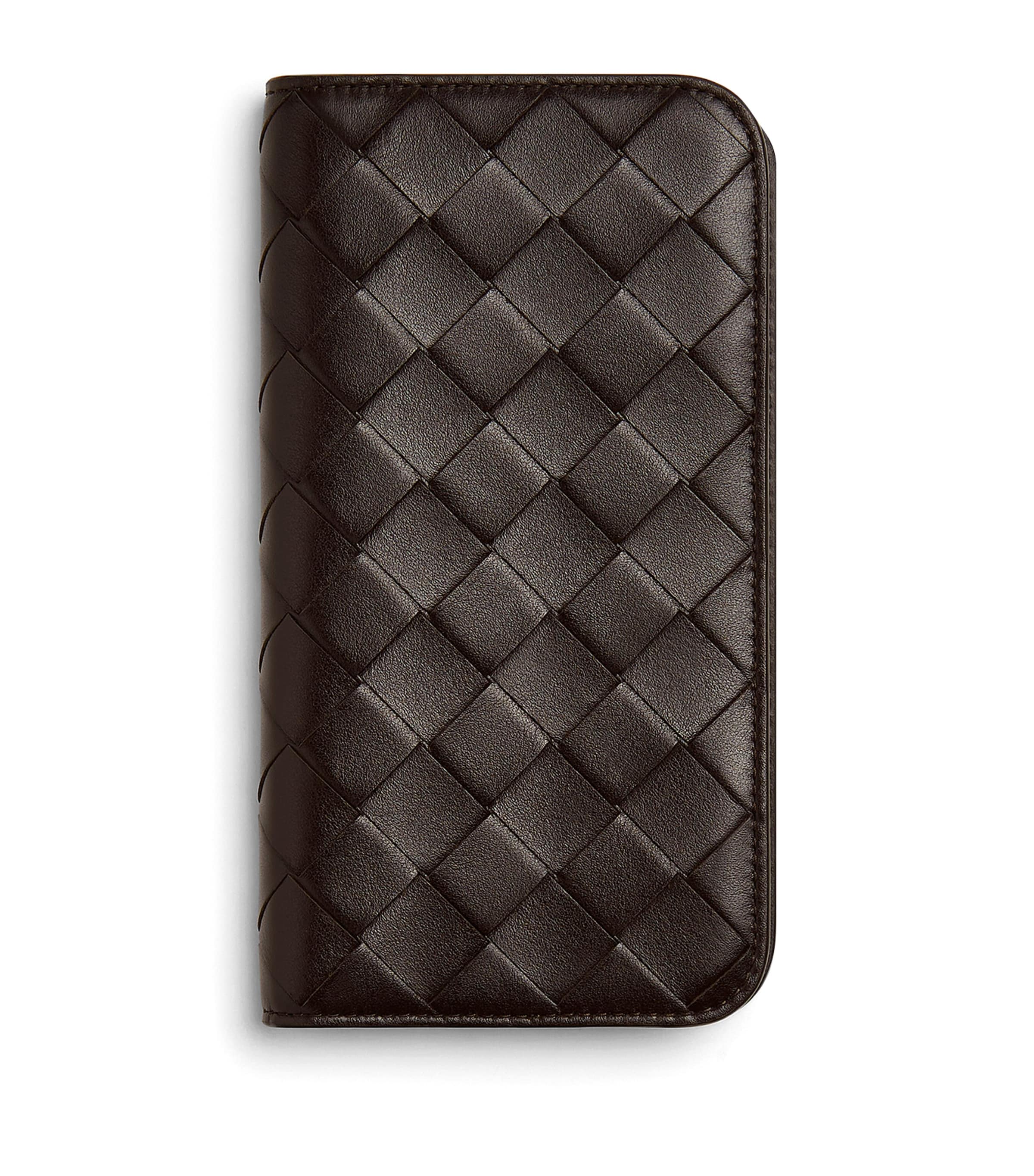 BOTTEGA VENETA◆レザー iPhone 16 Pro フラップ スマホケース Bottega Veneta Intrecciato Leather iPhone 16 Pro Foglio Case
