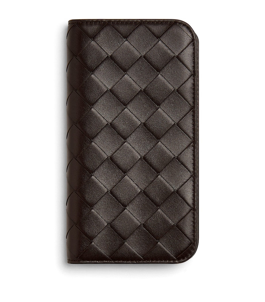 Intrecciato Leather iPhone 16 Pro Foglio Case 2113 Image 1