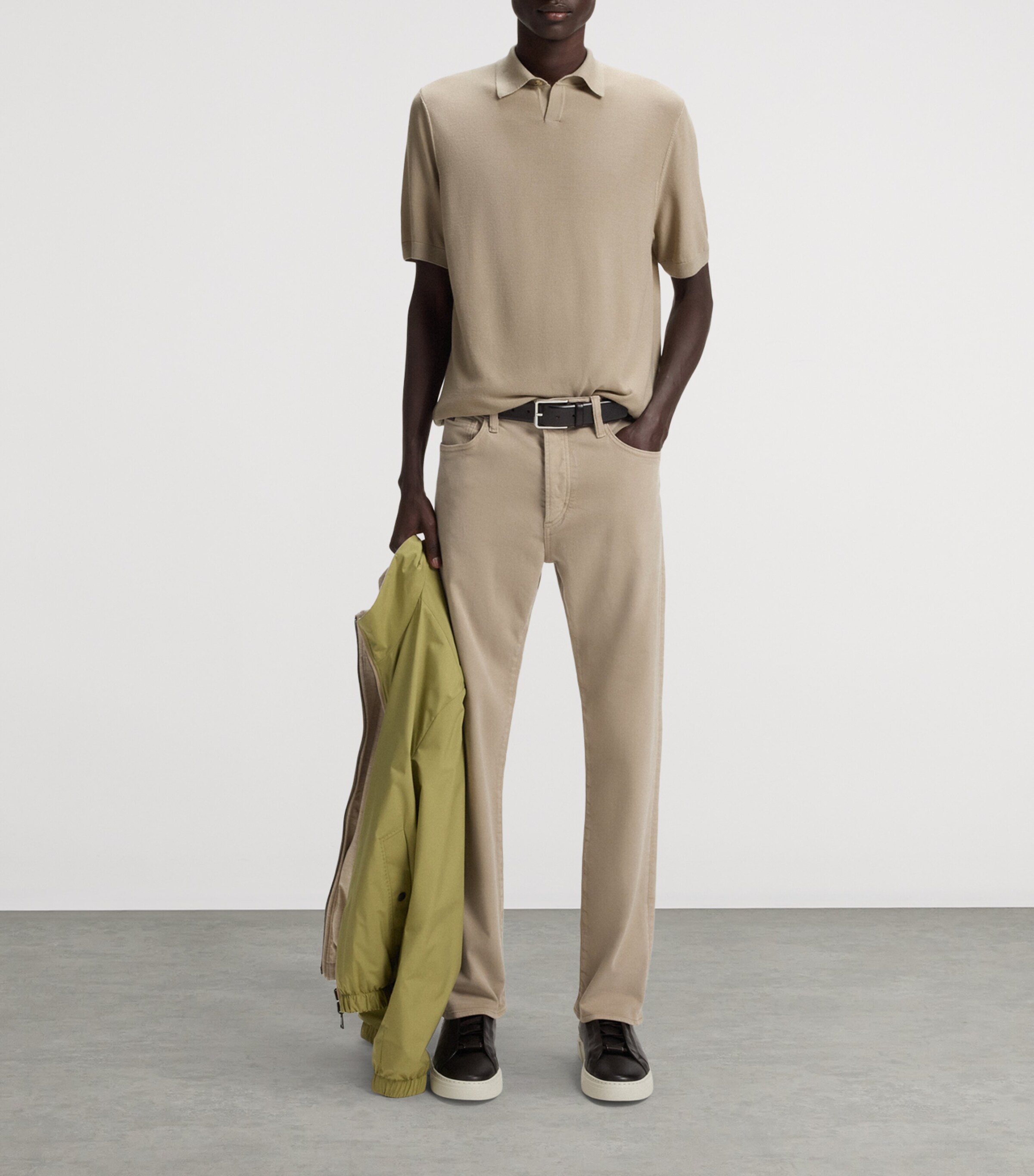 Virgin Wool Polo Shirt 255 Image 4