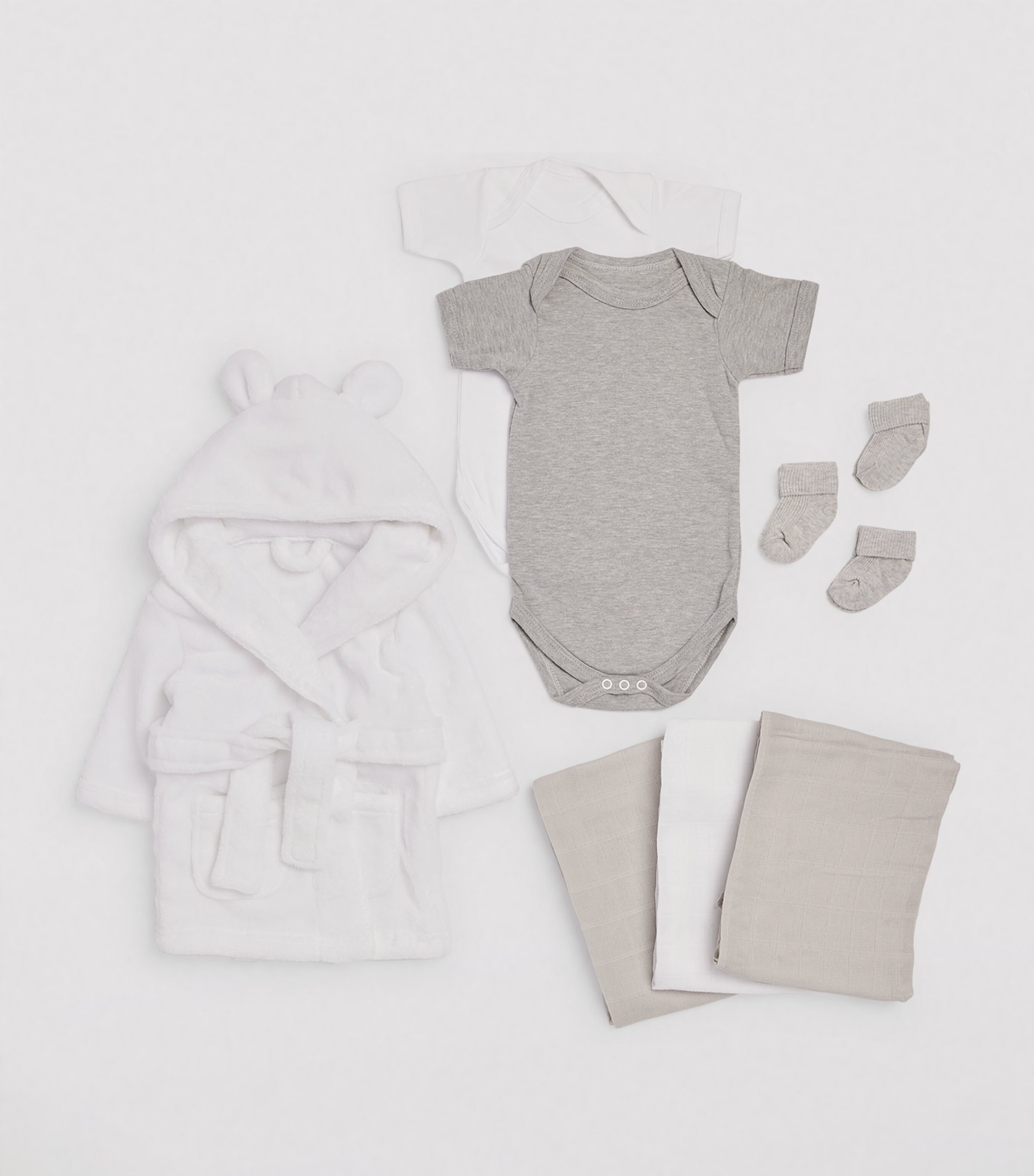 Organza New Baby Hamper GREY/WHITE Image 3