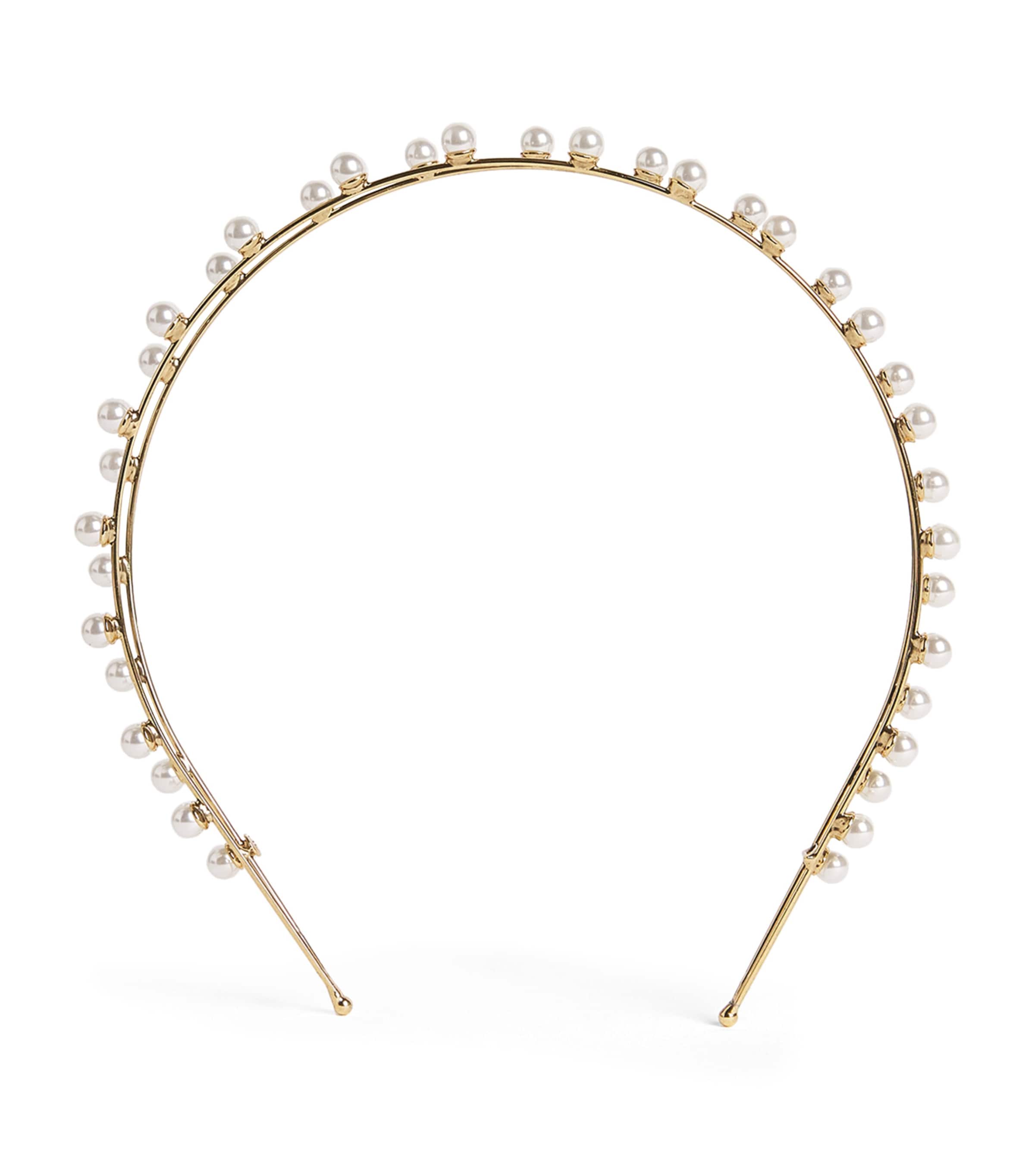 Jennifer Behr Pearl-Embellished Double Ayla Headband | Women Accessories | Hair Accessories | Headbands