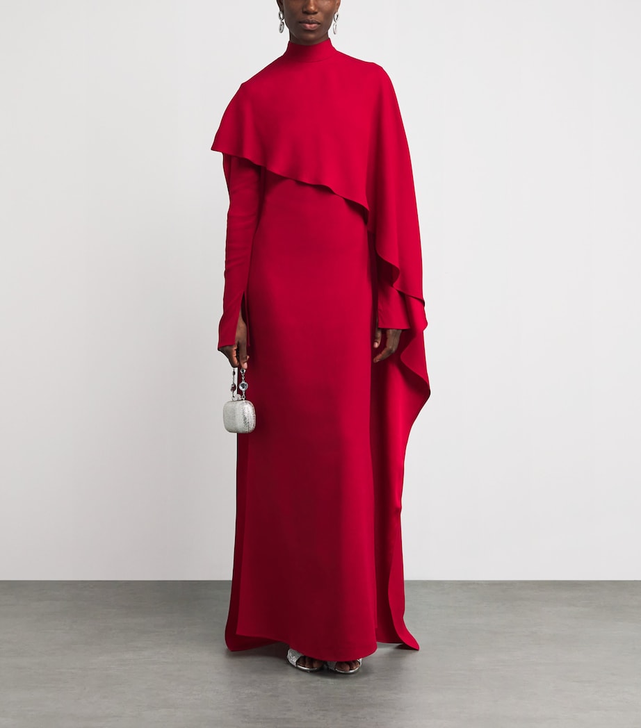 Crepe Cady Carrington Maxi Dress RUBY Image 2