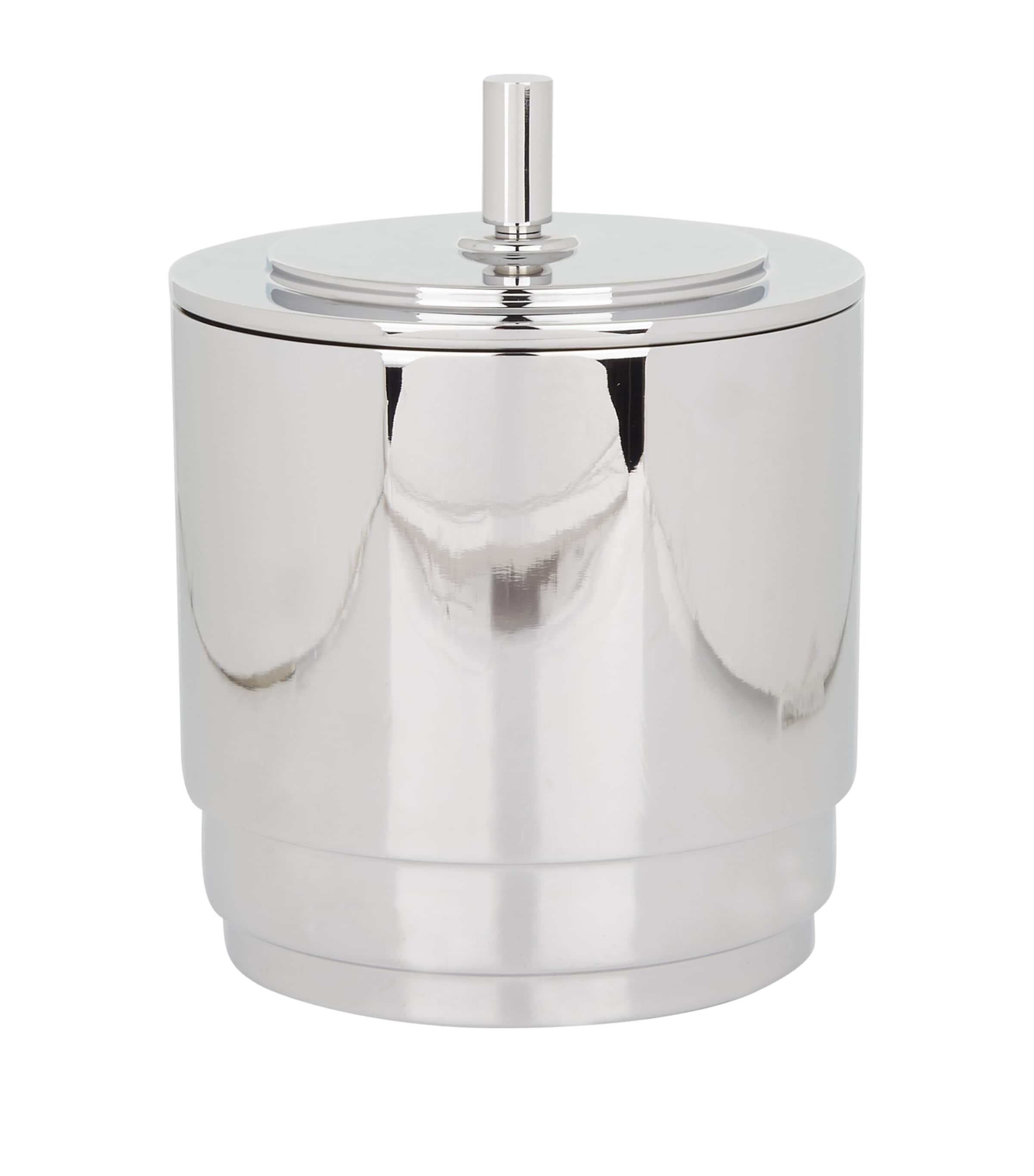 Georg Jensen Manhattan Ice Bucket With Tongs