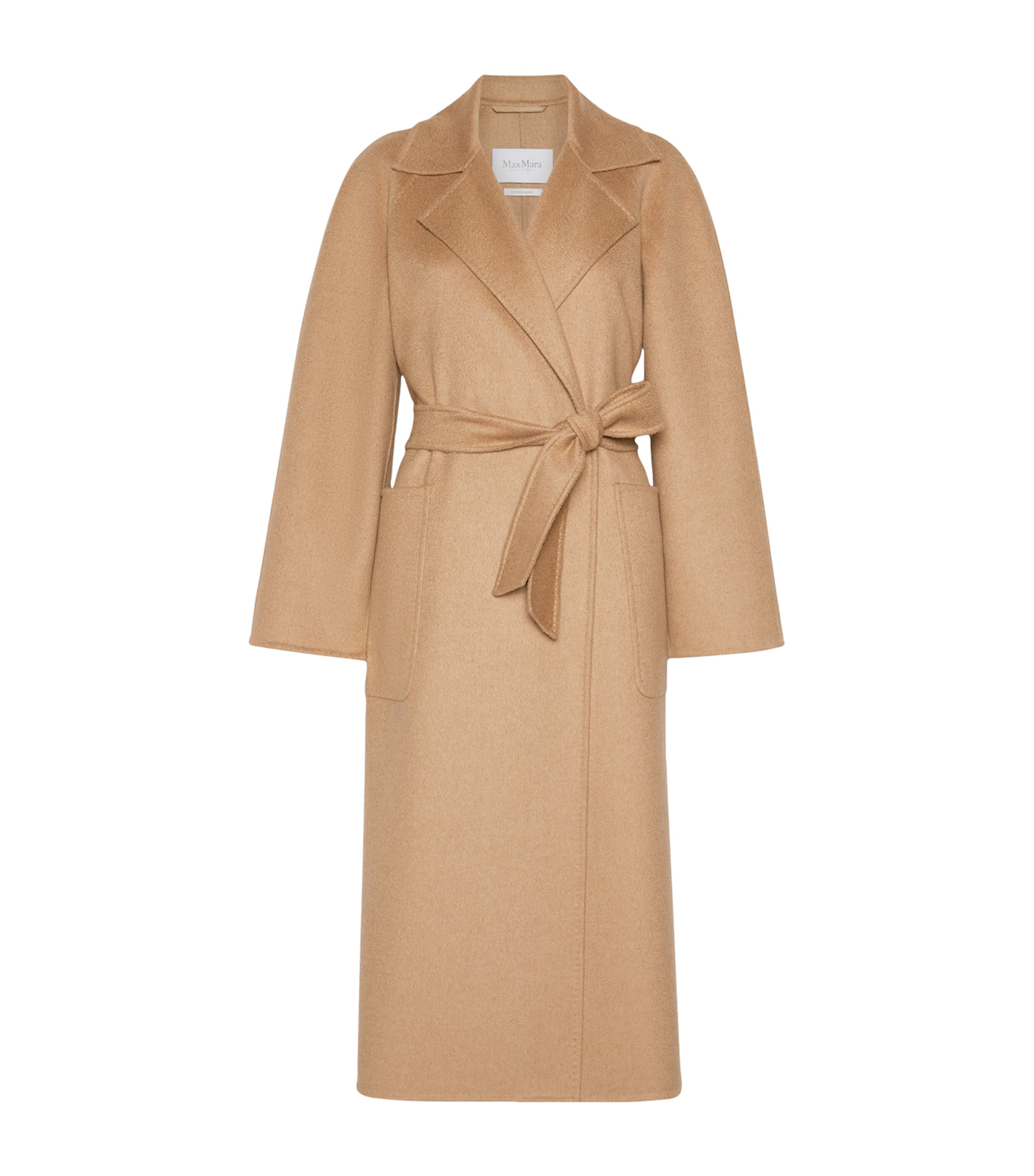 Max Mara Womens Camelwool Belted Coat Camel Image 1