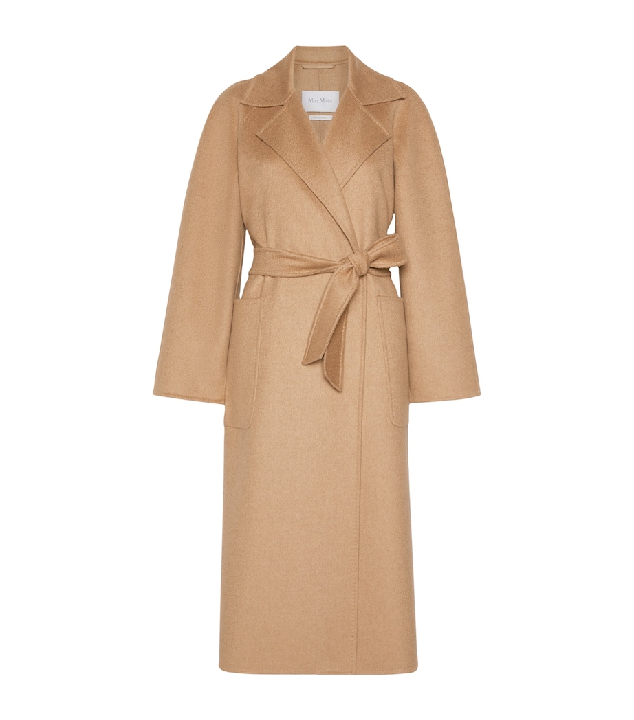 Max Mara Womens Camelwool Belted Coat Camel Image 1