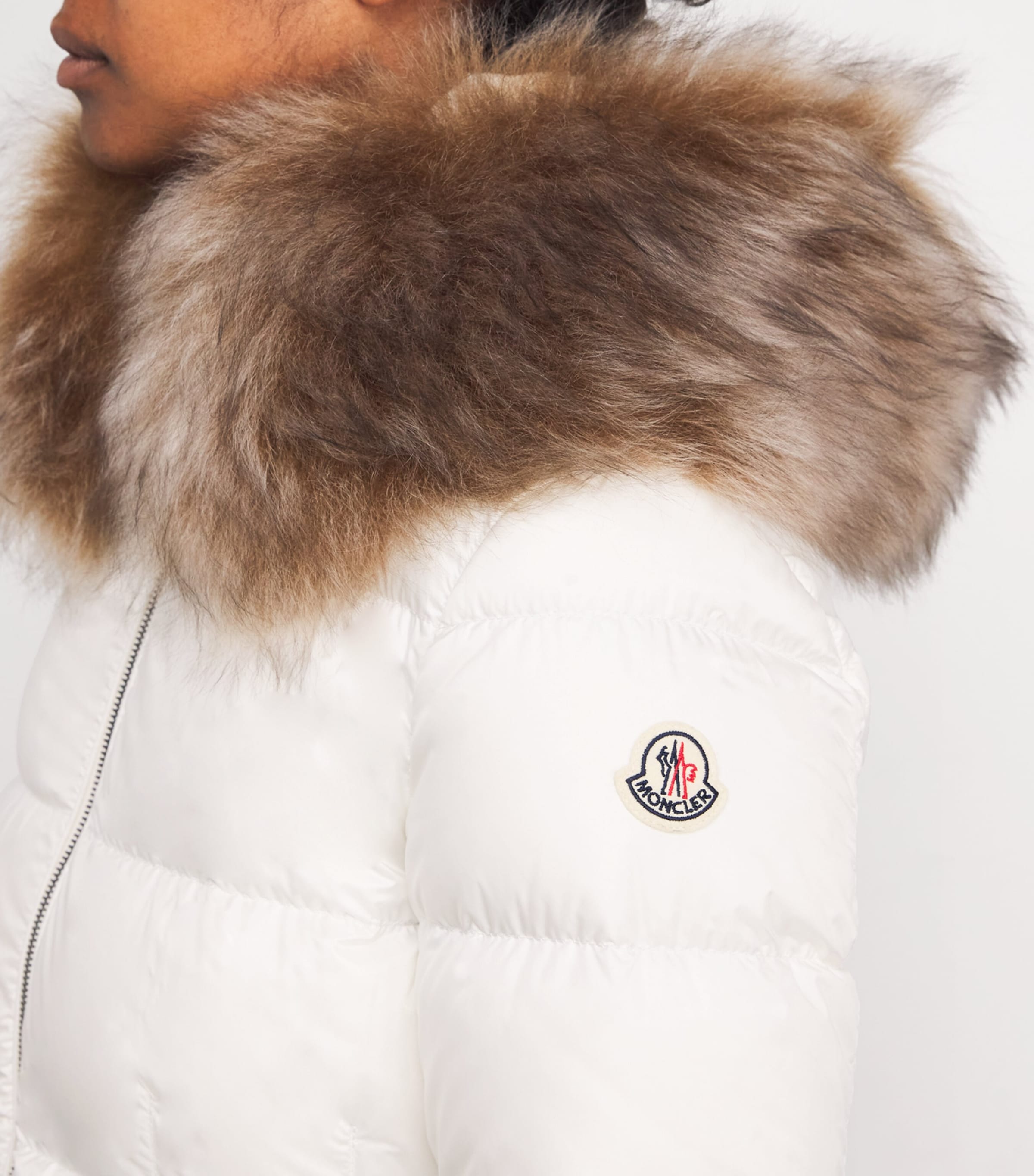 Shearling-Trim Boed Puffer Jacket 03M Image 6