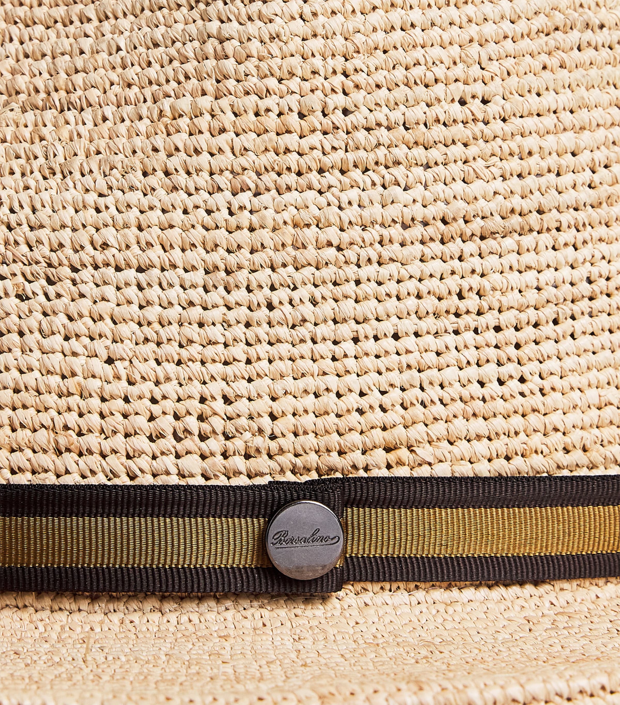 Raffia Crocheted Argentina Hat 00U5 NAVY CINTA Image 3