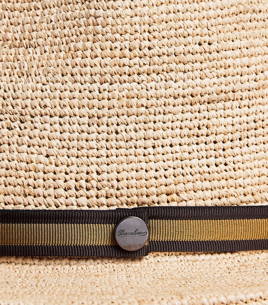 Raffia Crocheted Argentina Hat 00U5 NAVY CINTA Image 3