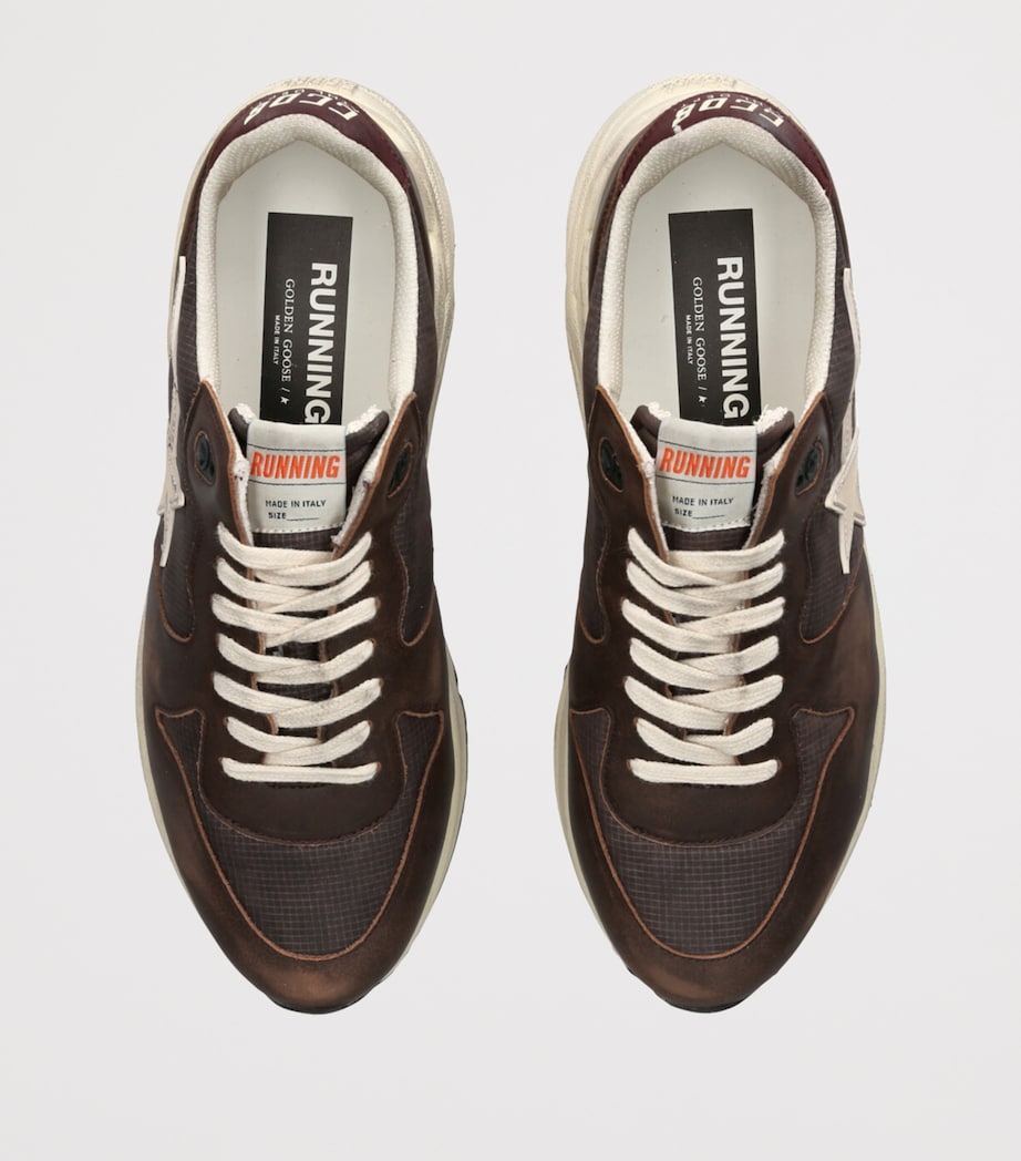 Leather Running Sole Sneakers BROWN/OTH Image 4