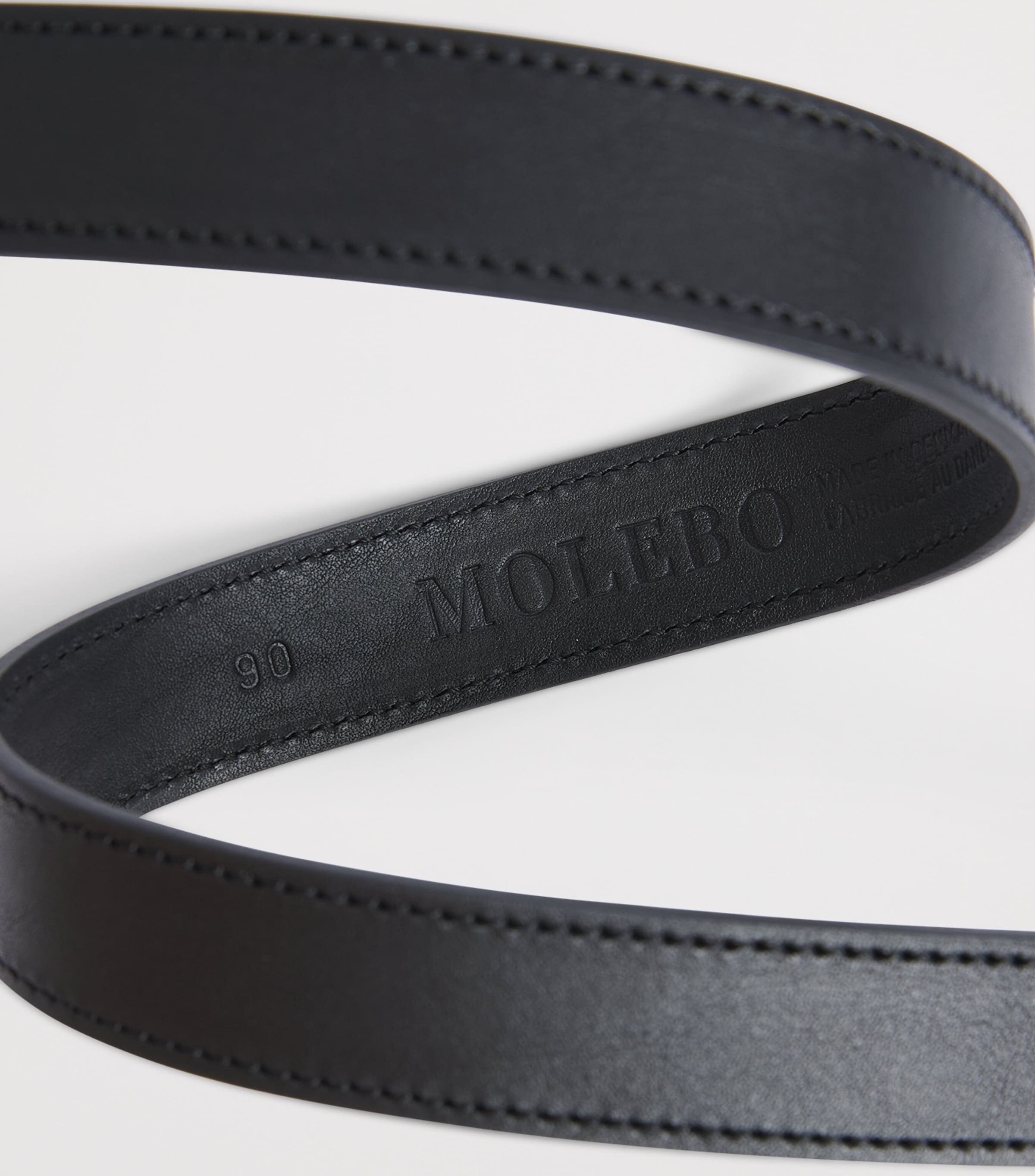 Molebo Leather Western Belt Black Leather Image 3