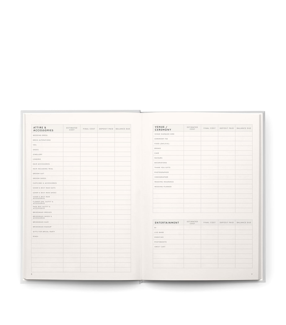 Faux Leather Wedding Planner GREY Image 6