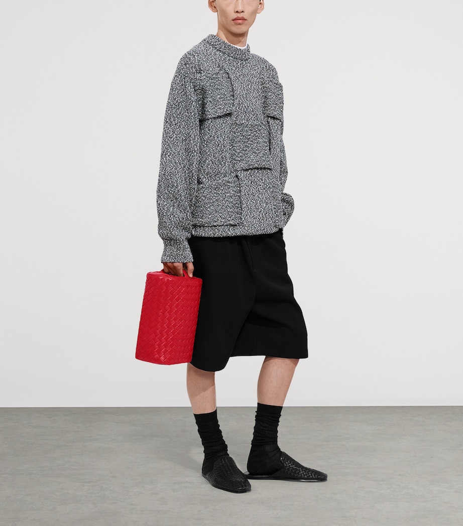 Bottega Veneta Small Leather Cubo Pouch Image 2