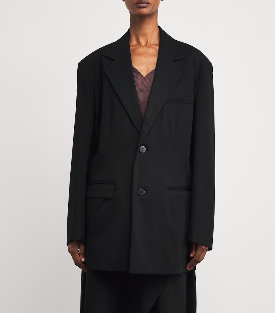 Cotton-Blend Simple Ensemble Blazer 15 Image 3